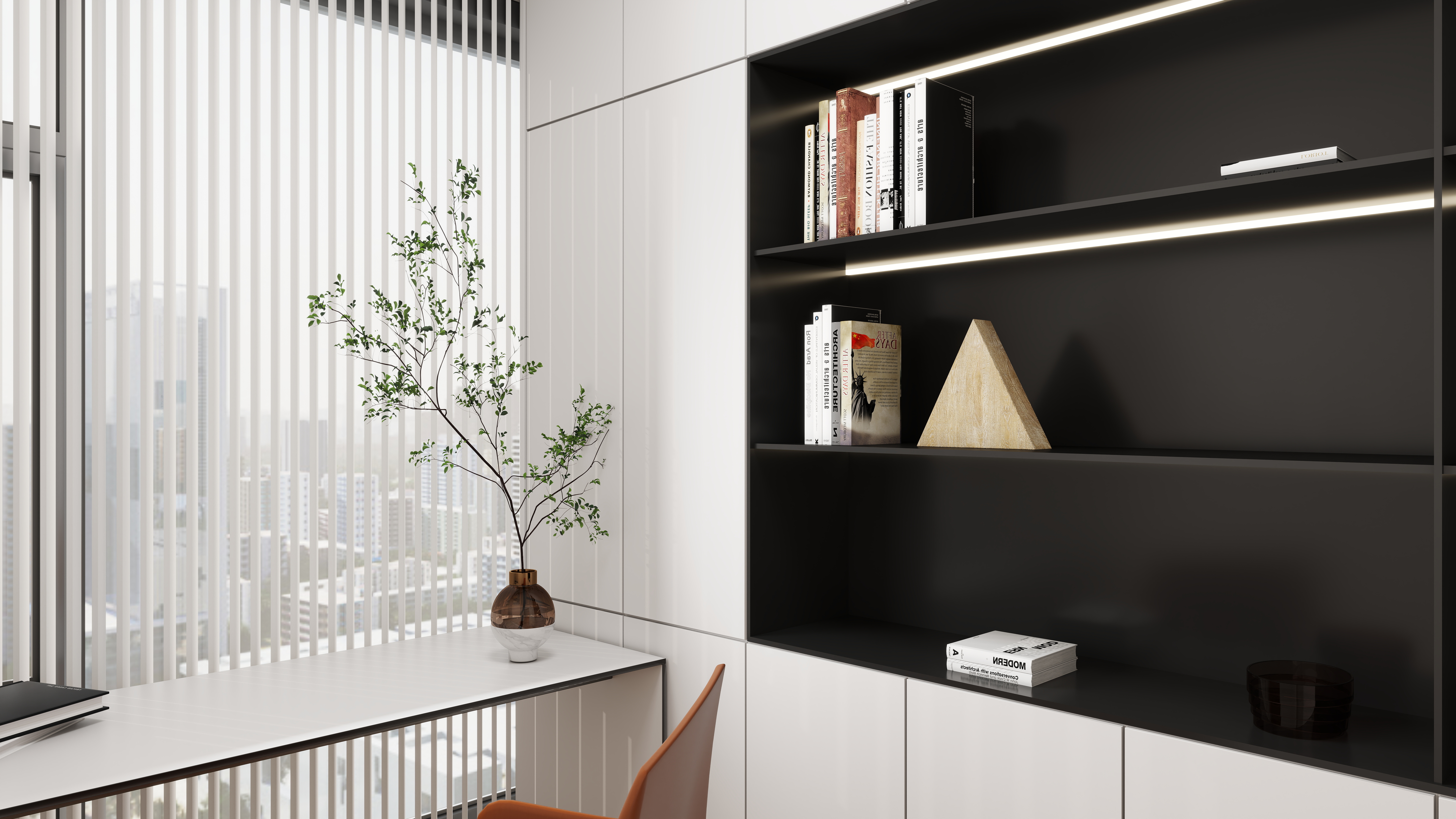 艺雅丽-125平奶油原木风 装修效果图