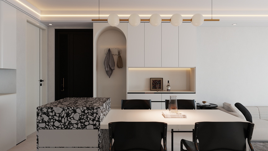 艺雅丽-117平现代简约 装修效果图