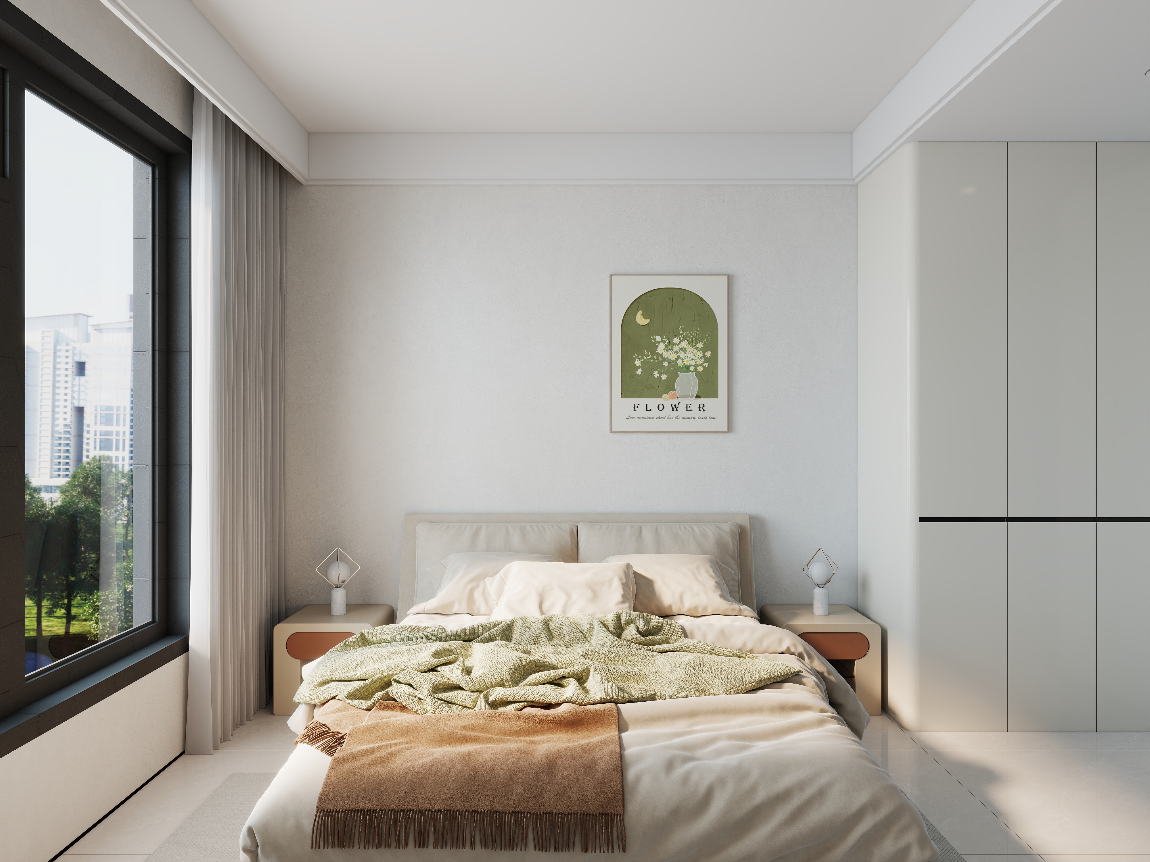 艺雅丽-117平现代简约 一层主卧装修效果图第2张