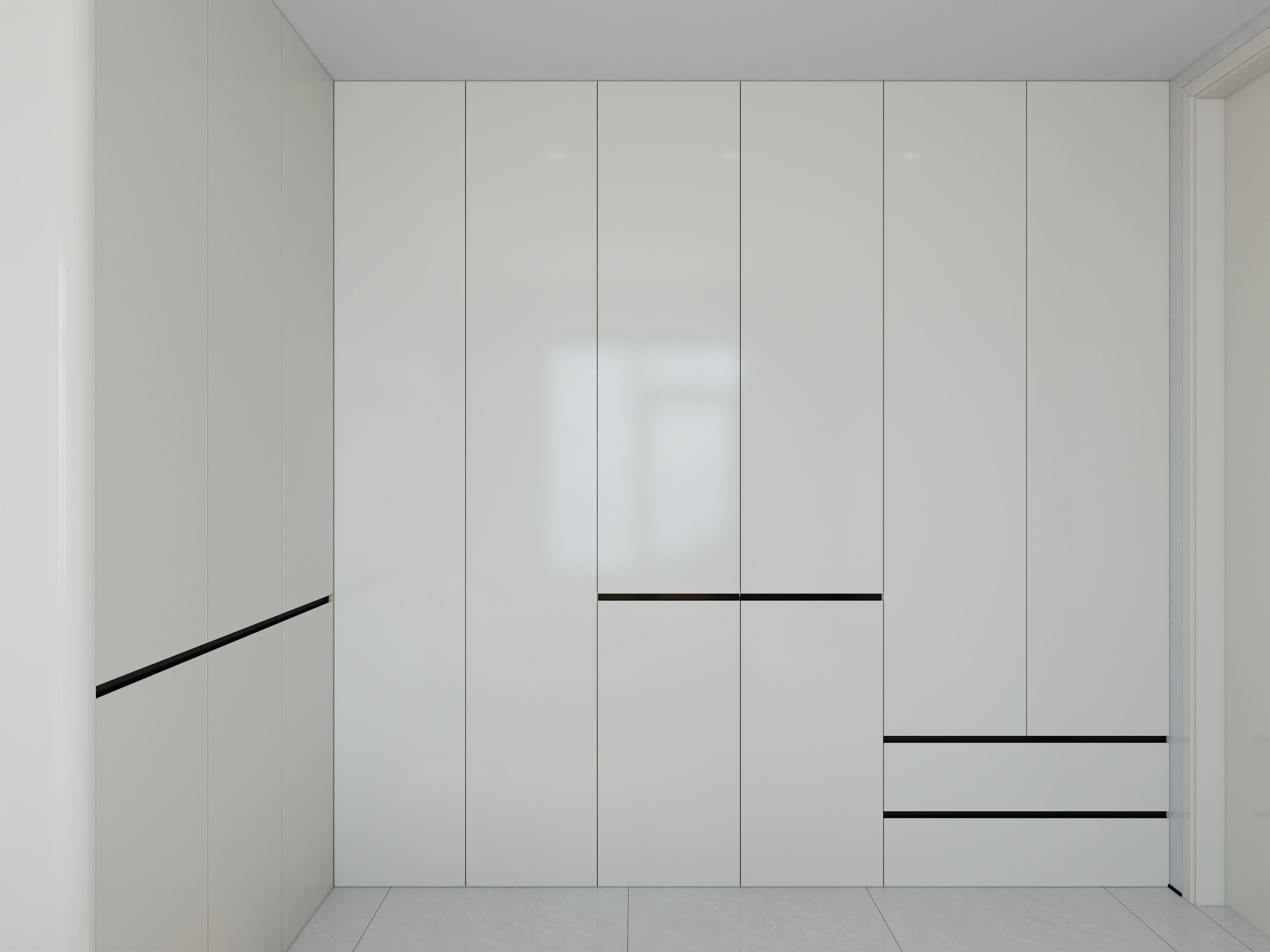 艺雅丽-117平现代简约 一层主卧装修效果图第1张