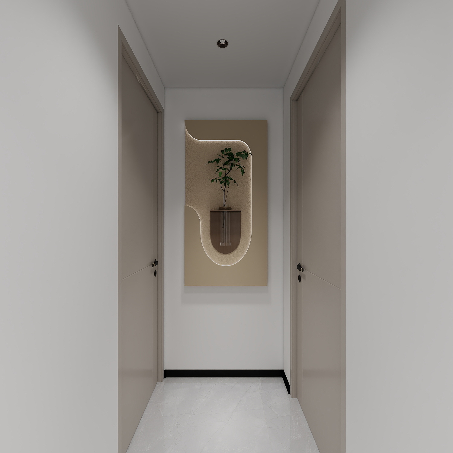 天水全案设计师白老师-和光尘樾95m² 4号楼3楼 - 1402一层客餐厅装修效果图第5张