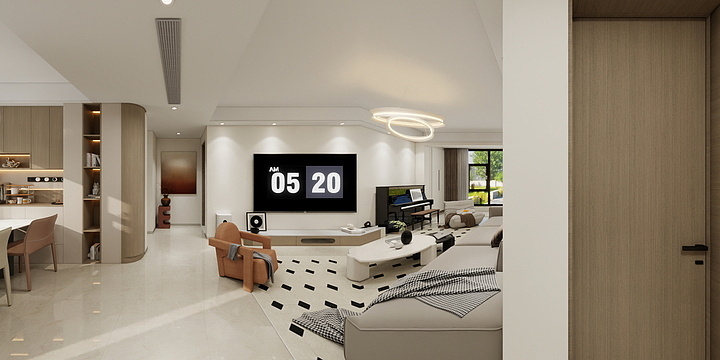 尚水空间装饰-建投熙园23#105 - 原木-装修设计方案