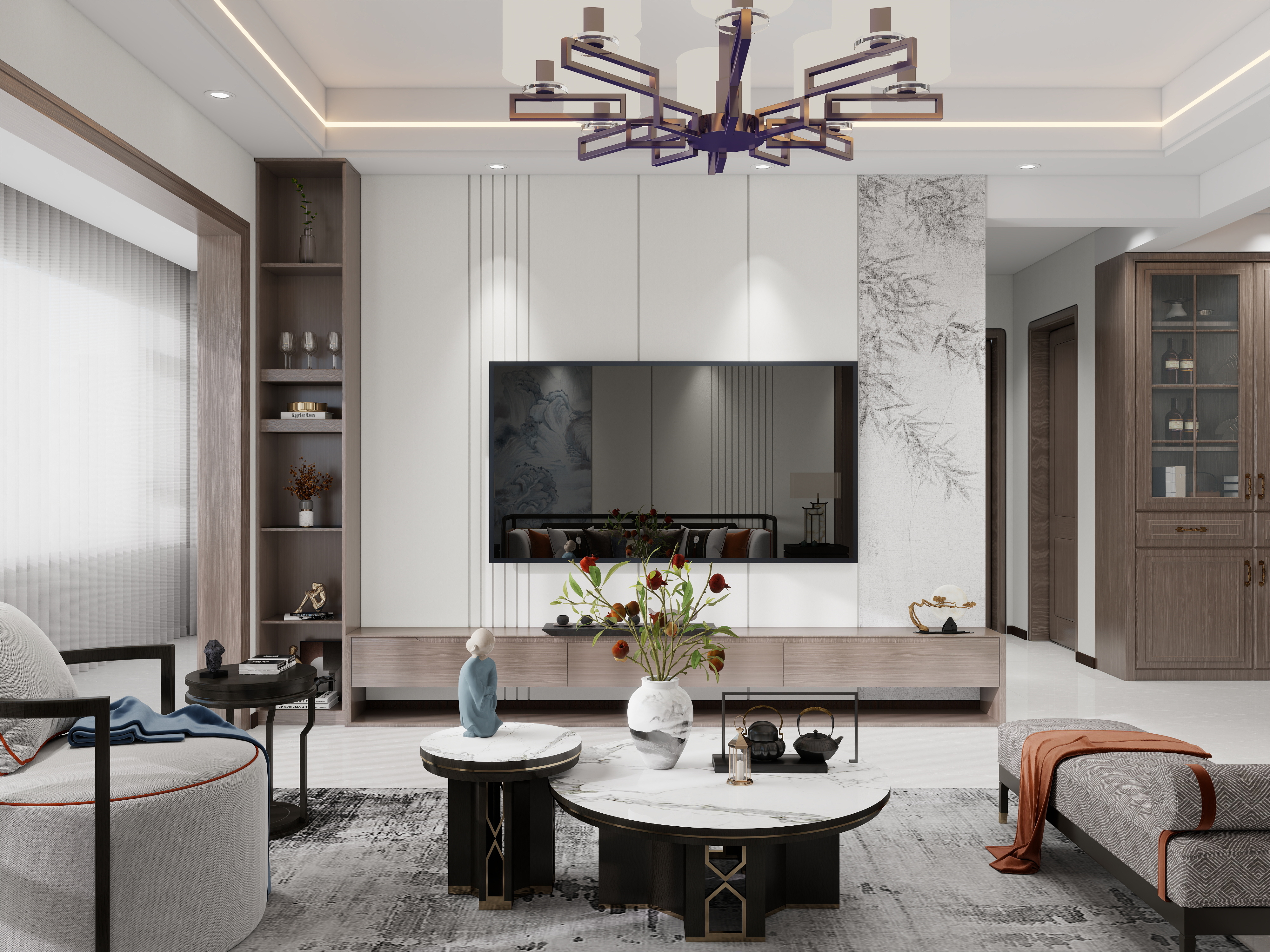 兰州新丝路白璧-景泰天润嘉园新中式-装修设计方案