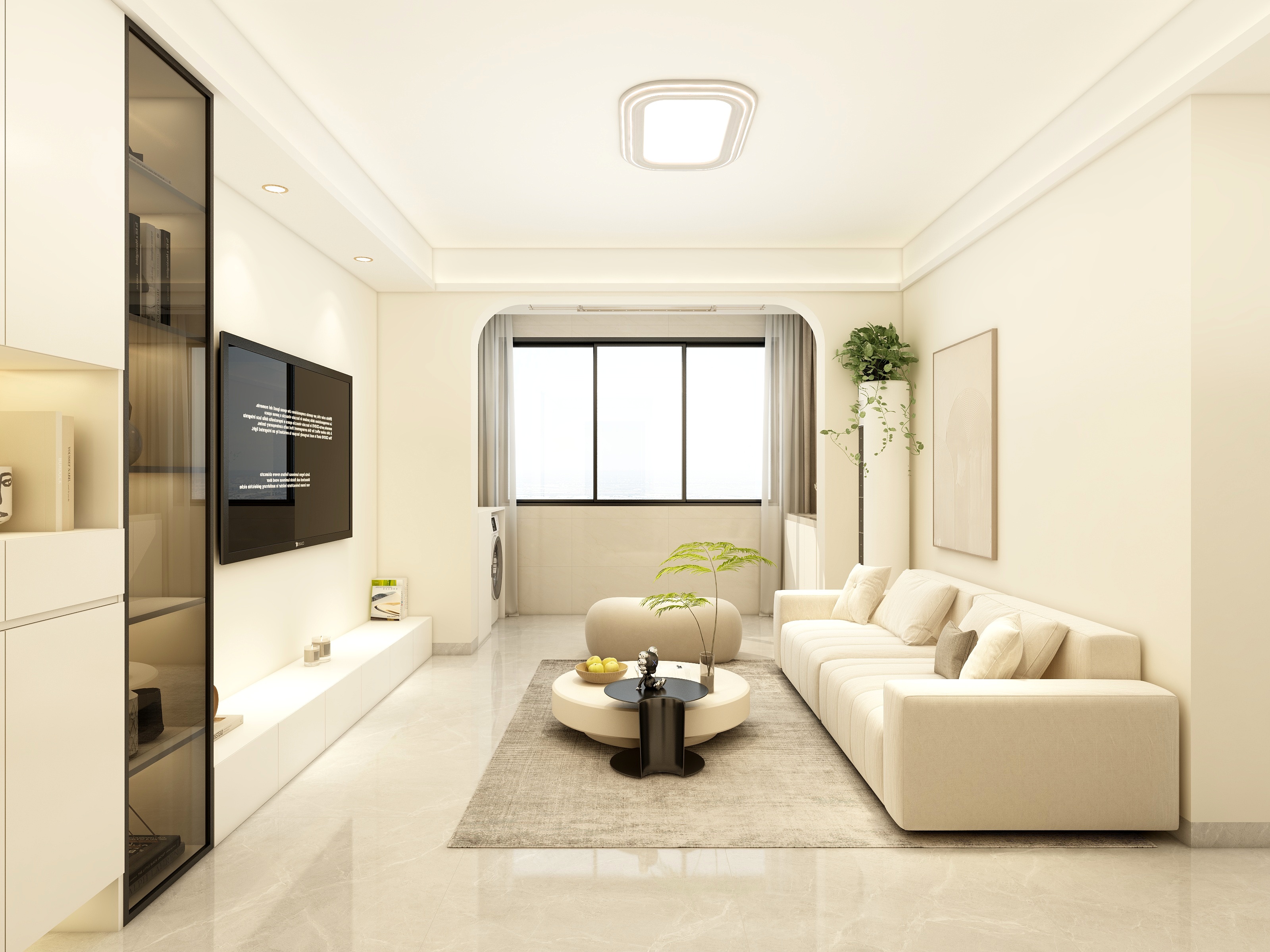 李立猛-现代奶油风三居设计 -装修设计方案