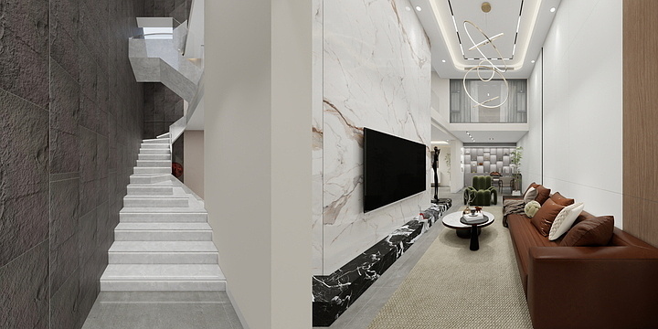 效果图11123-83㎡1室-装修设计方案