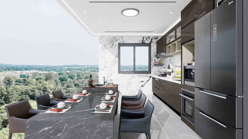 建筑设计陈先生-练习-厨房（5）-装修设计方案