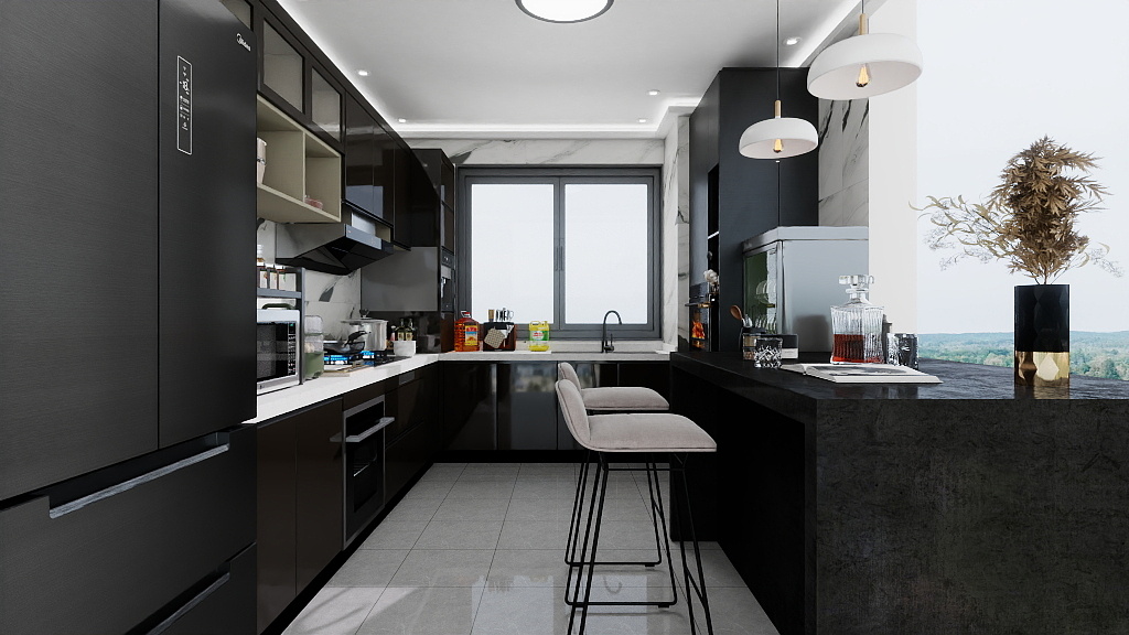 建筑设计陈先生-练习-厨房（4）-装修设计方案