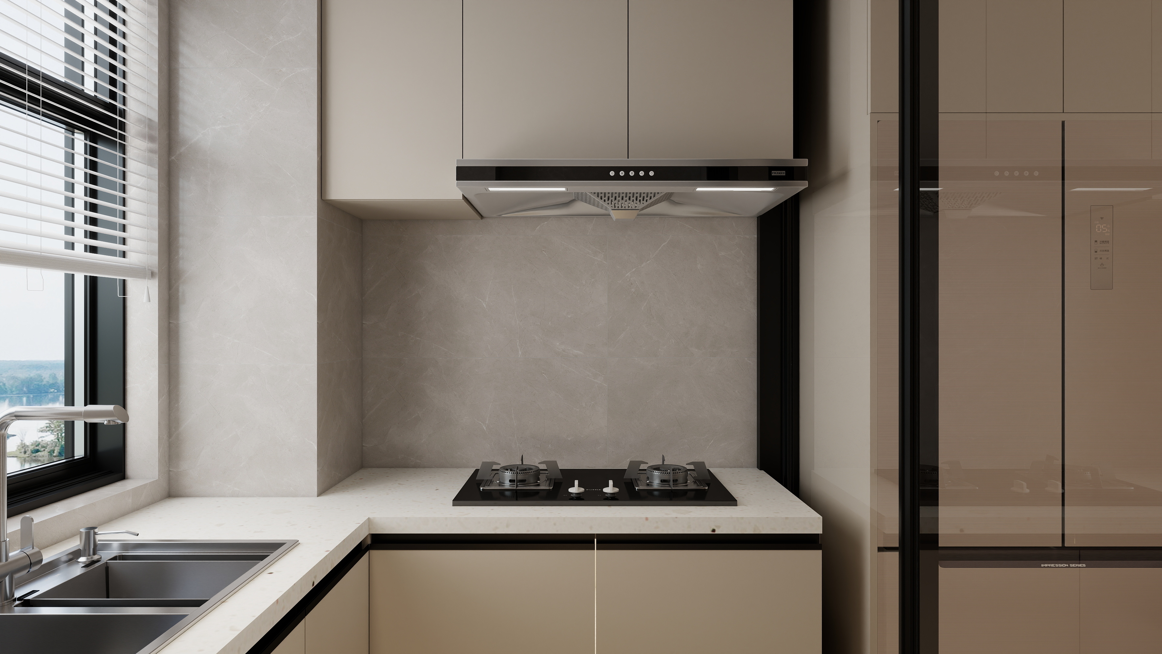 星空设计工作室design-小区房现代简约77㎡2室装修效果图