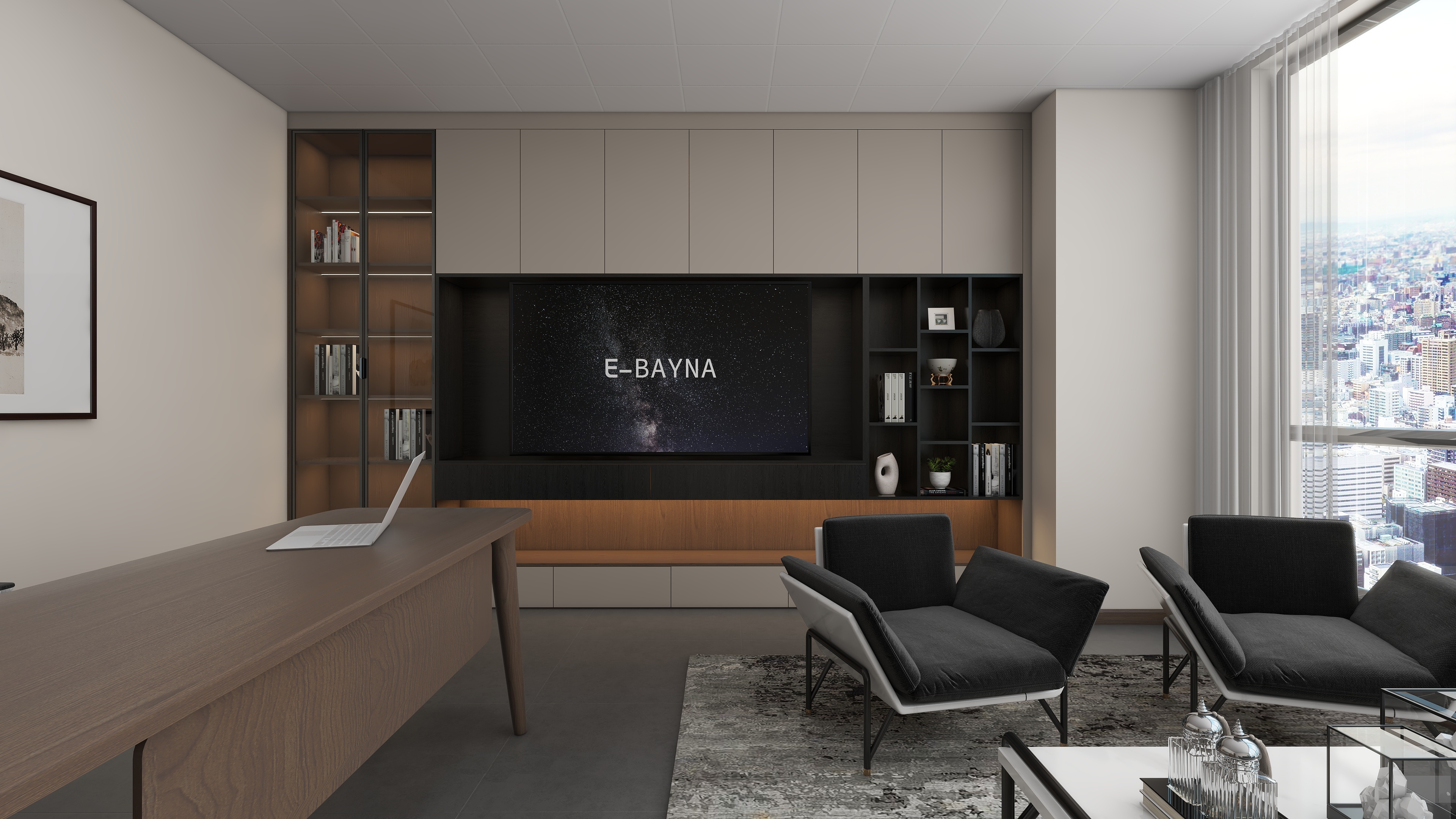 设计师言色-60平米办公室-装修设计方案