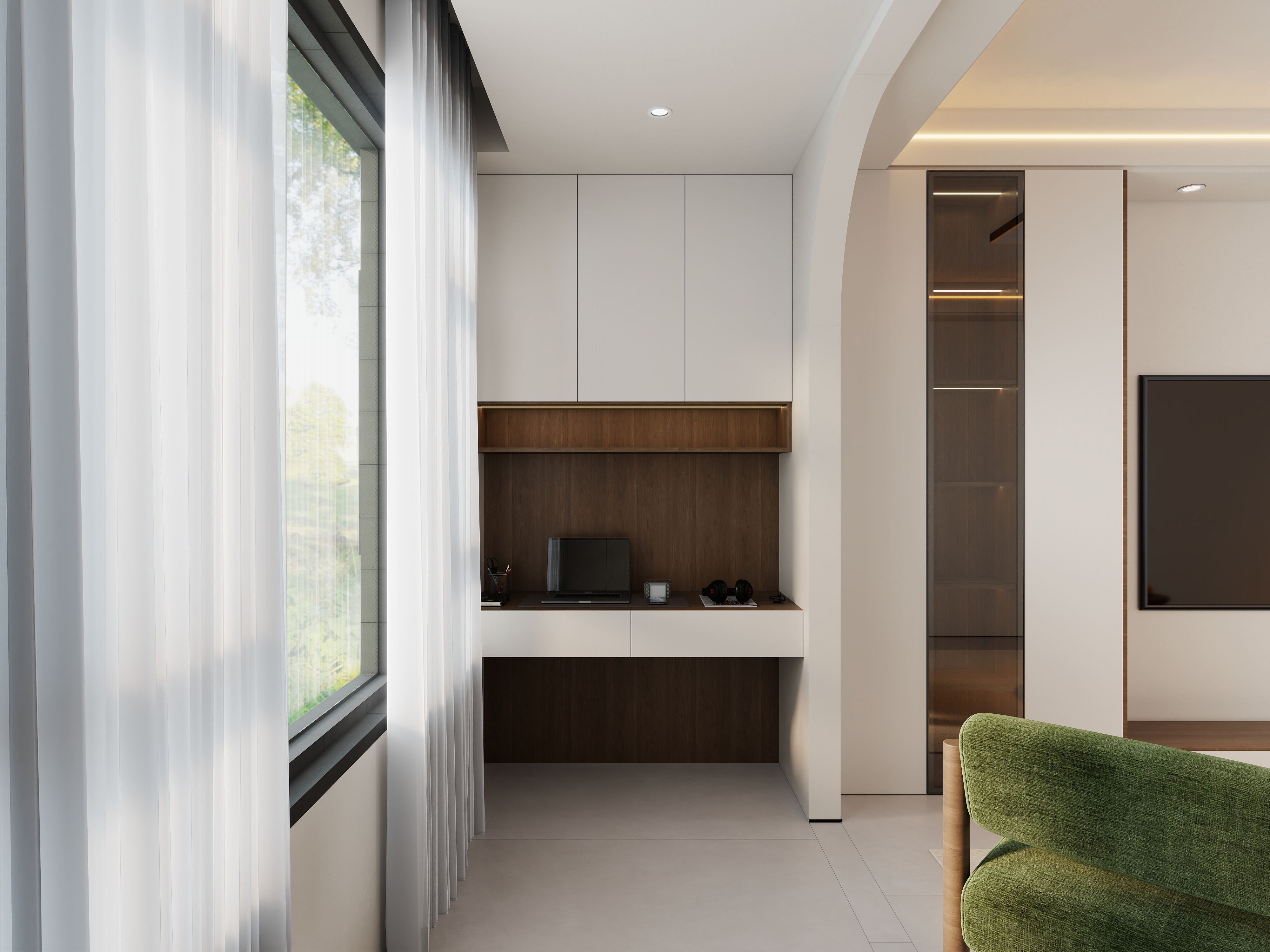 艺雅丽-104平奶油风装修效果图