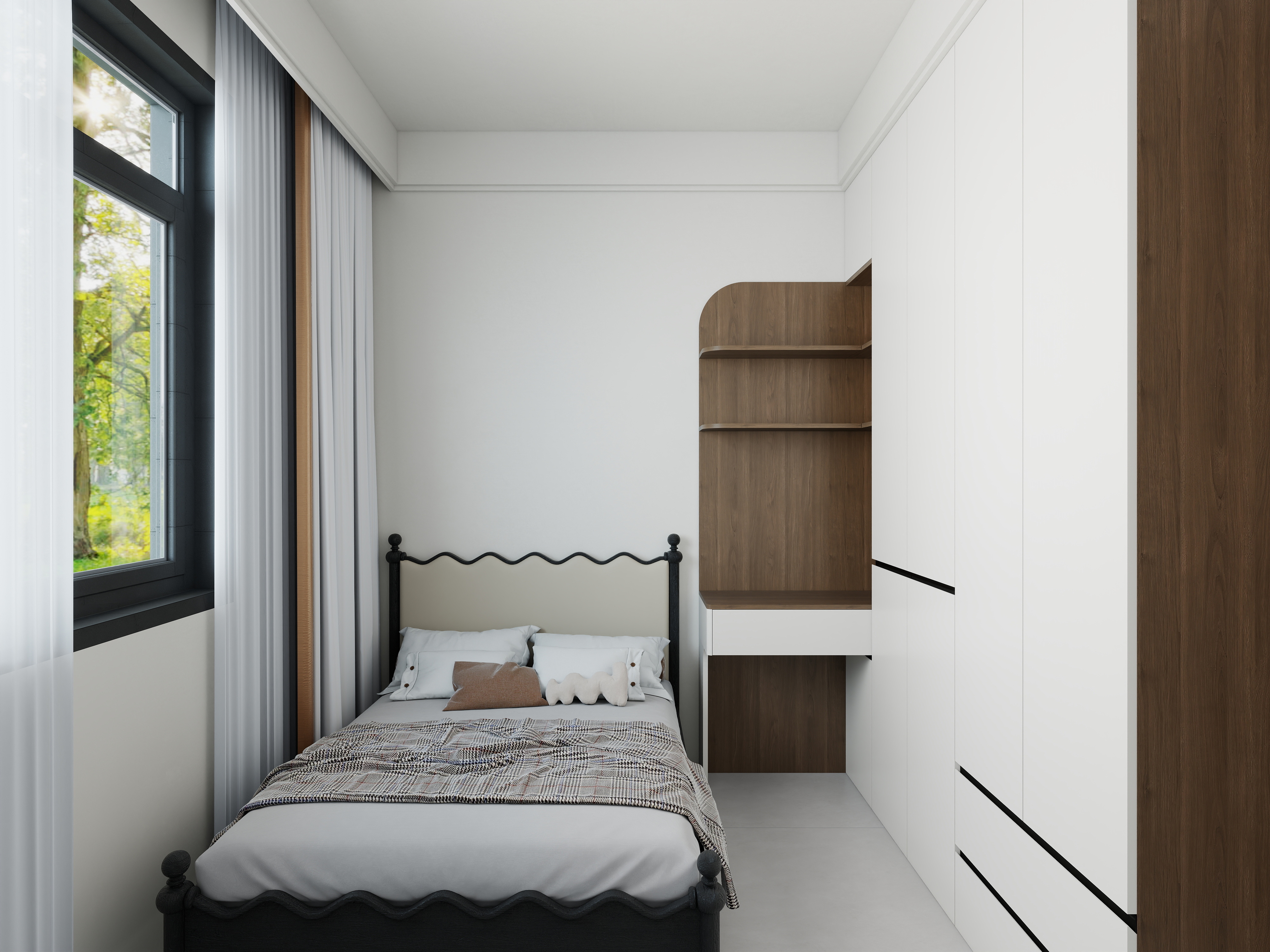 艺雅丽-104平奶油风 装修效果图