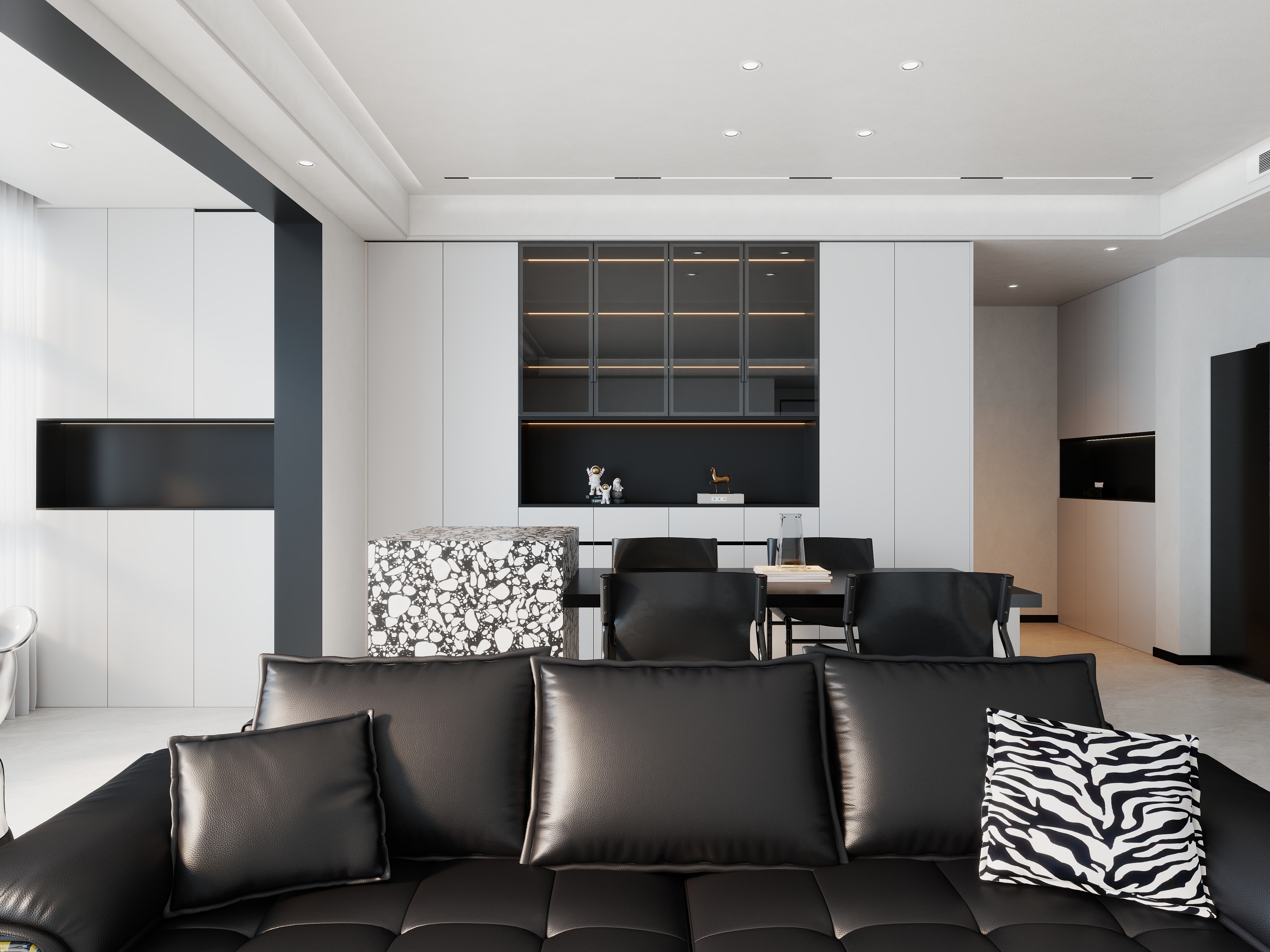 艺雅丽-140平现代简约装修效果图