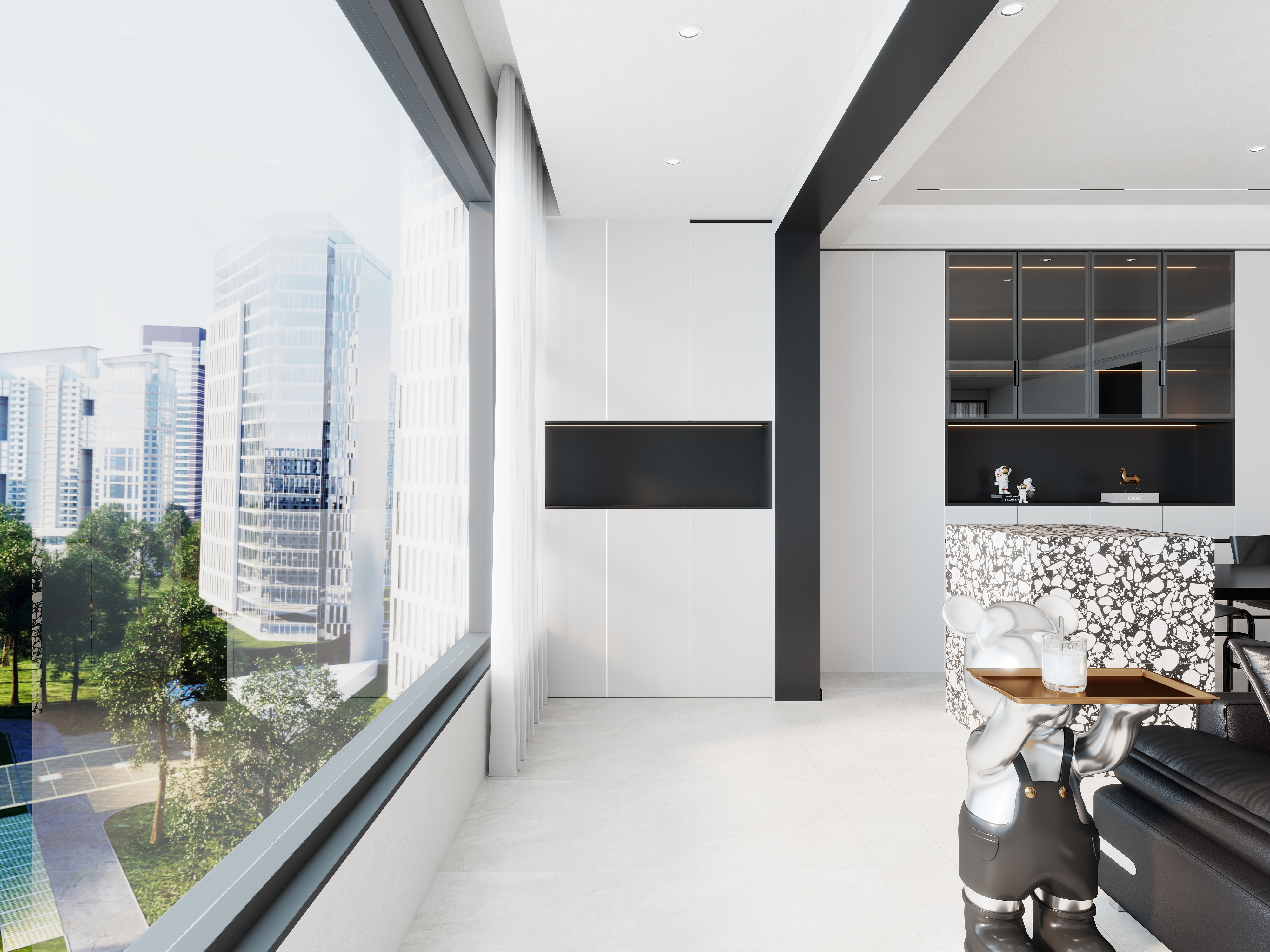 艺雅丽-140平现代简约 装修效果图