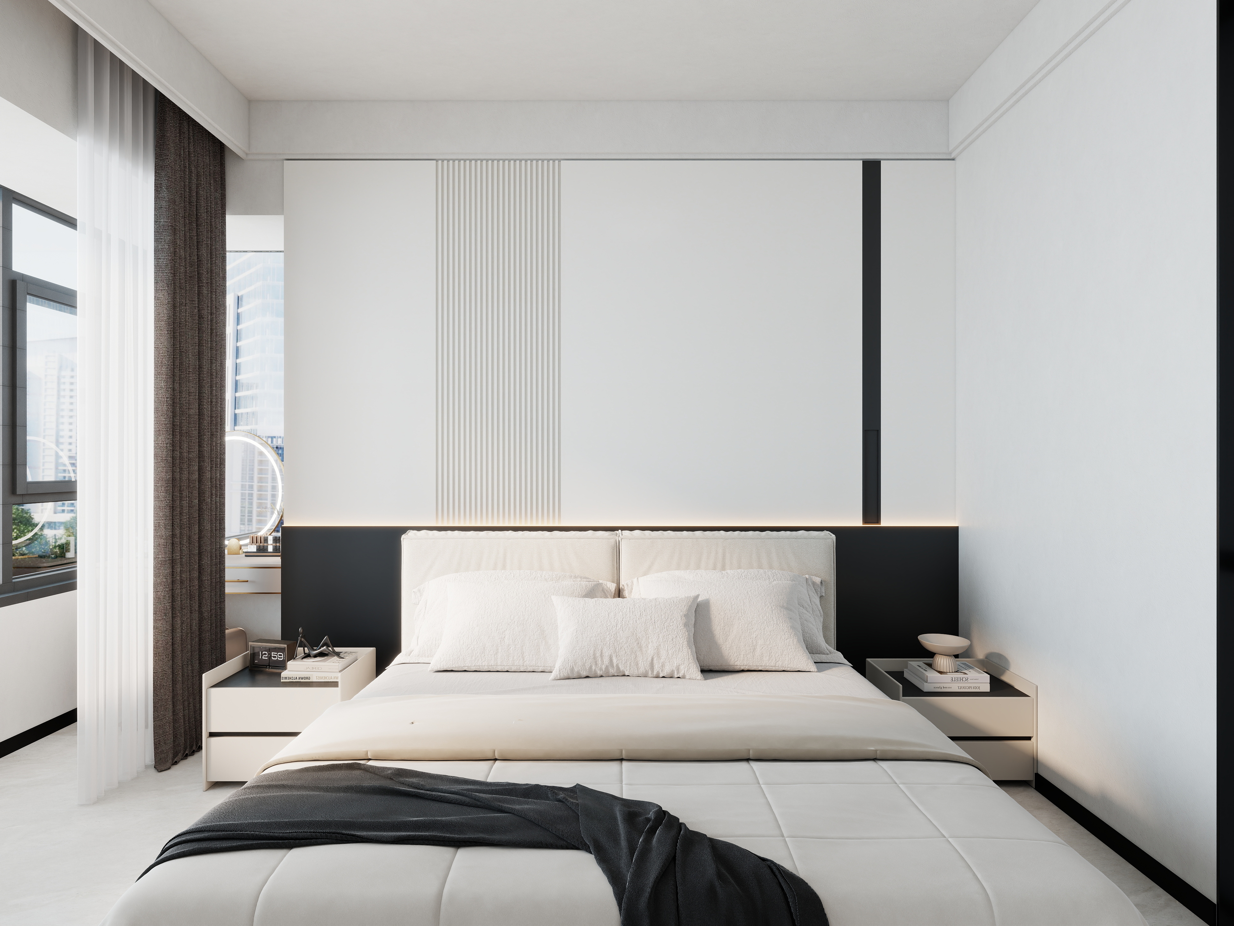 艺雅丽-140平现代简约 装修效果图