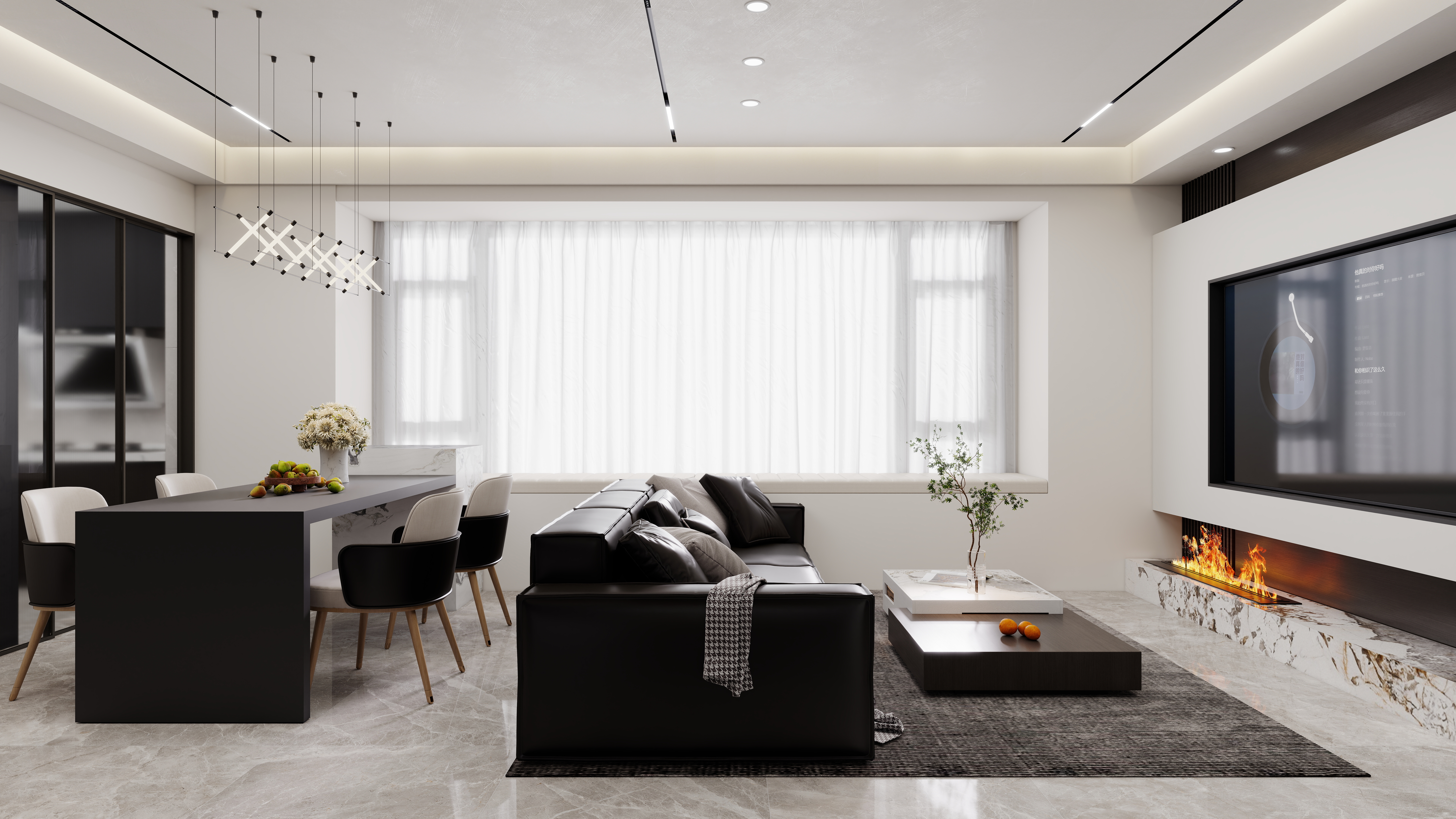 壹诺设计工作室-现代意式装修效果图