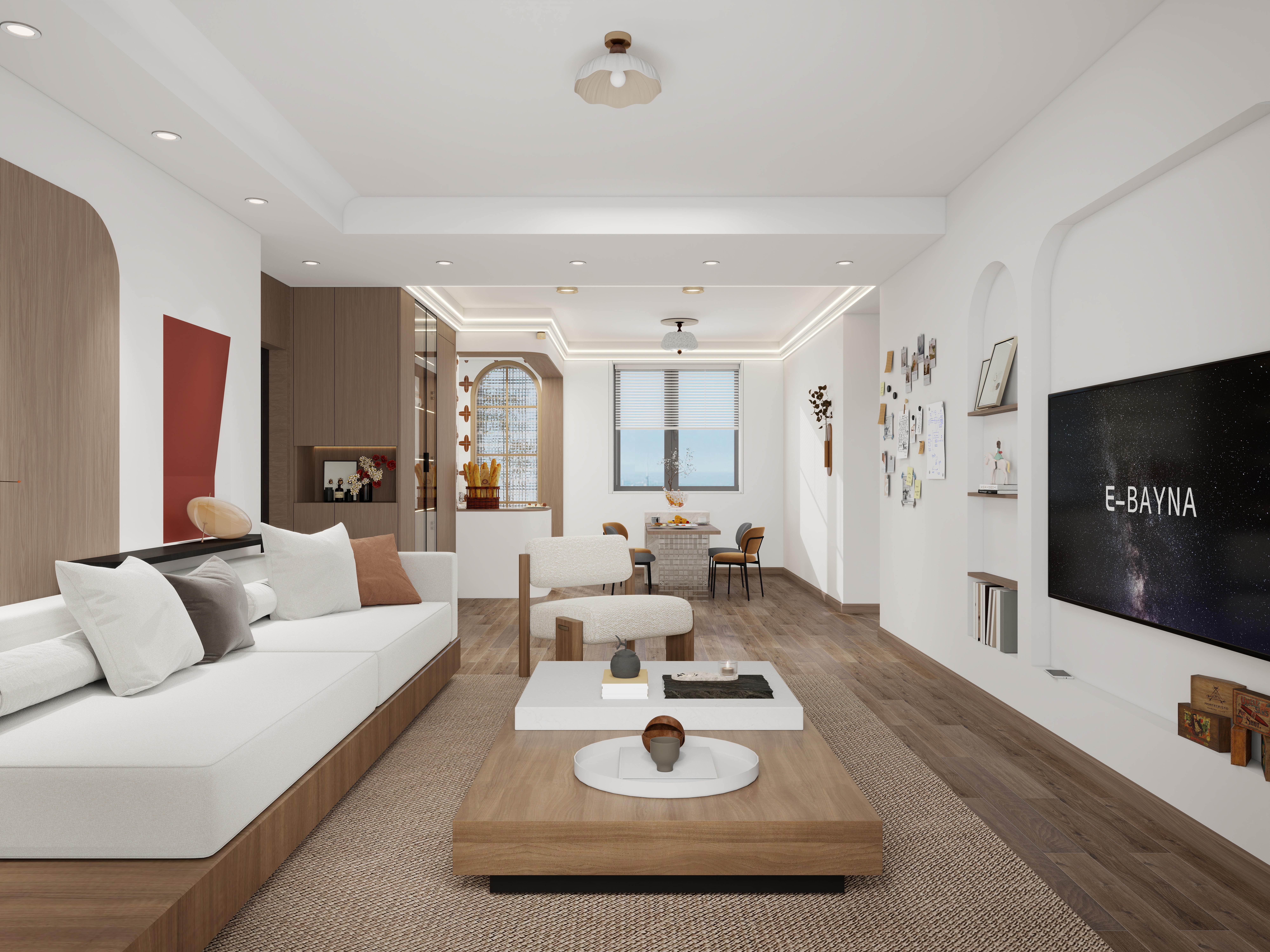 安宿家居设计部-XIE-天洋城88㎡2室-装修设计方案