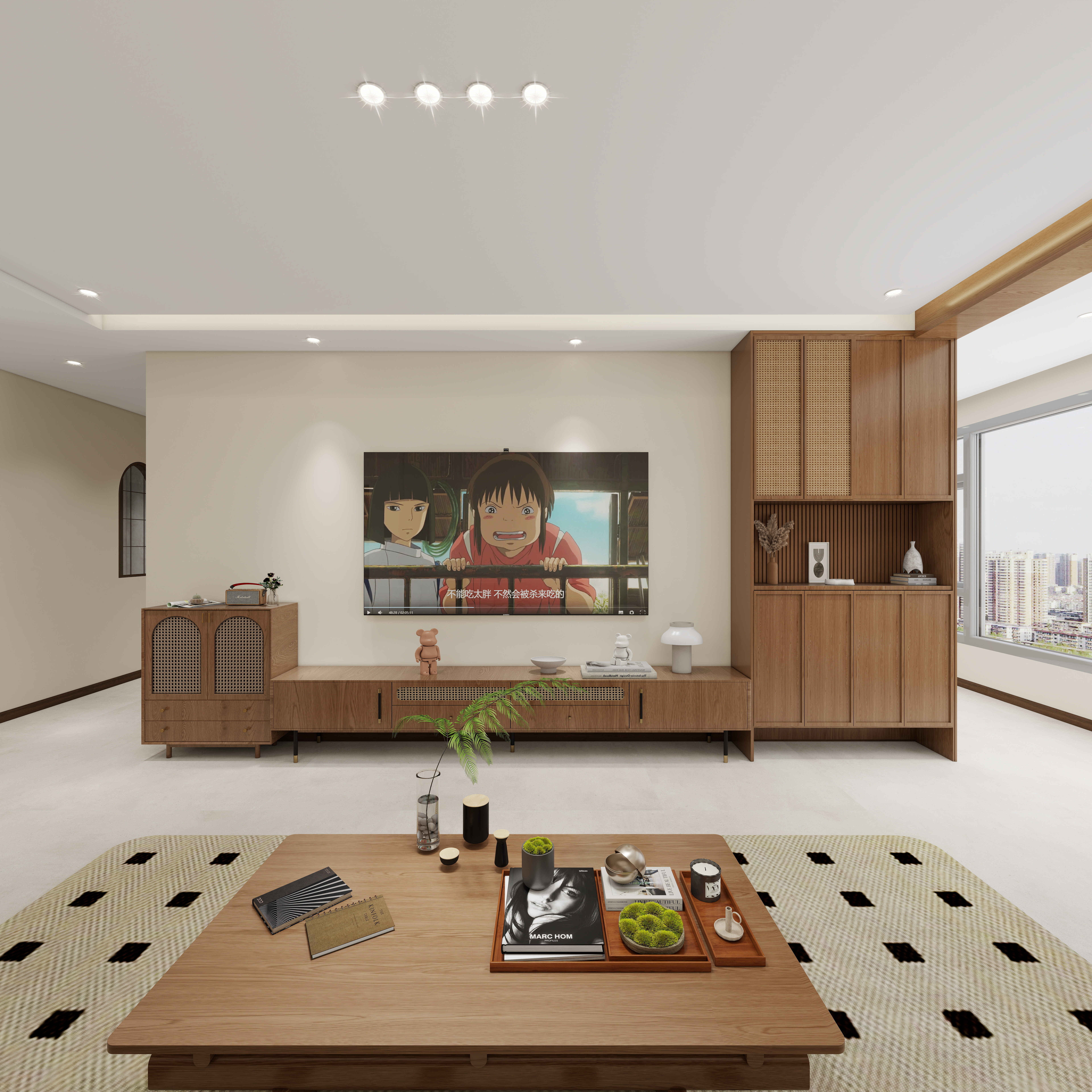 艺雅丽-121平中古风 装修效果图