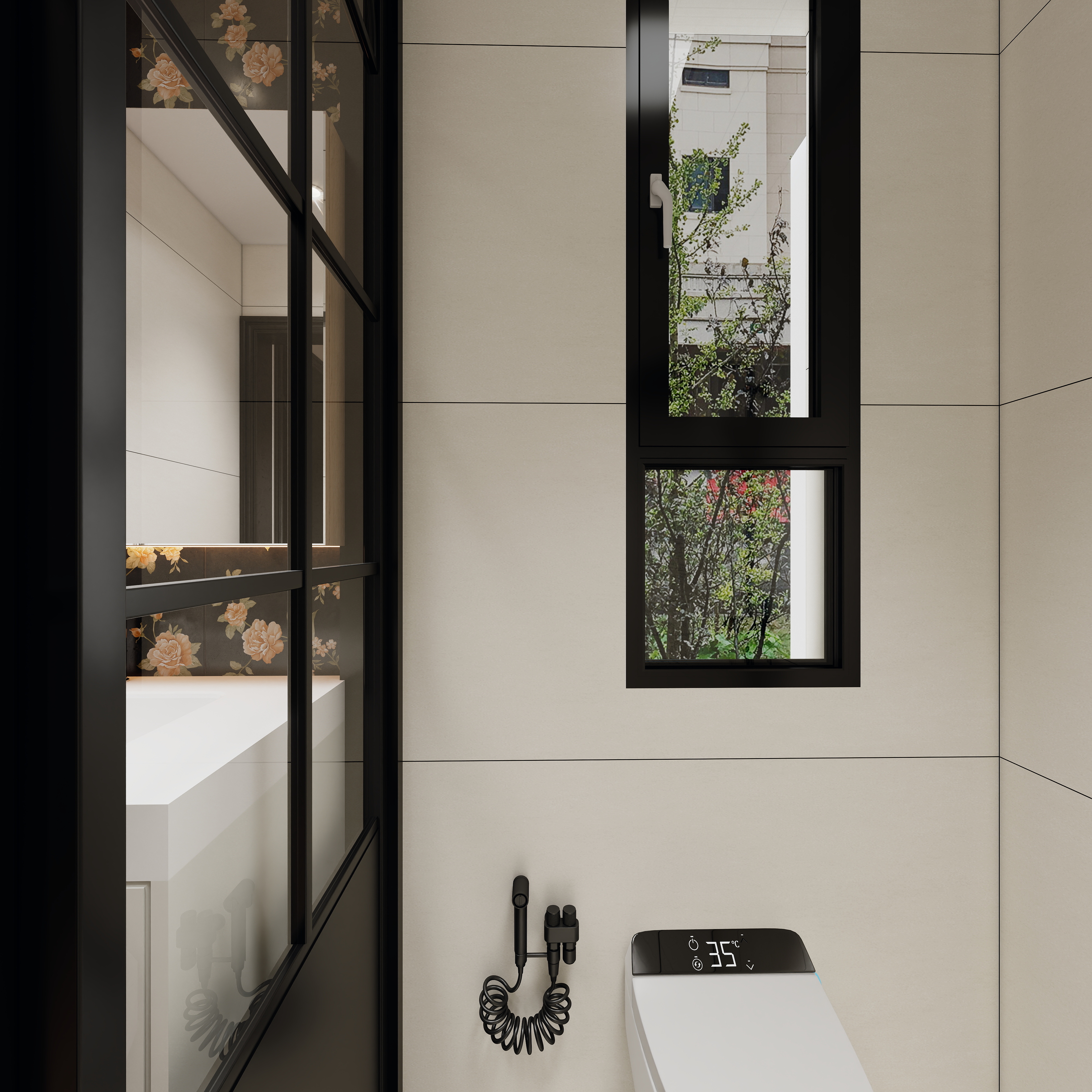 杨振彪.-阳谷县-谷山壹号一层卫生间装修效果图第3张