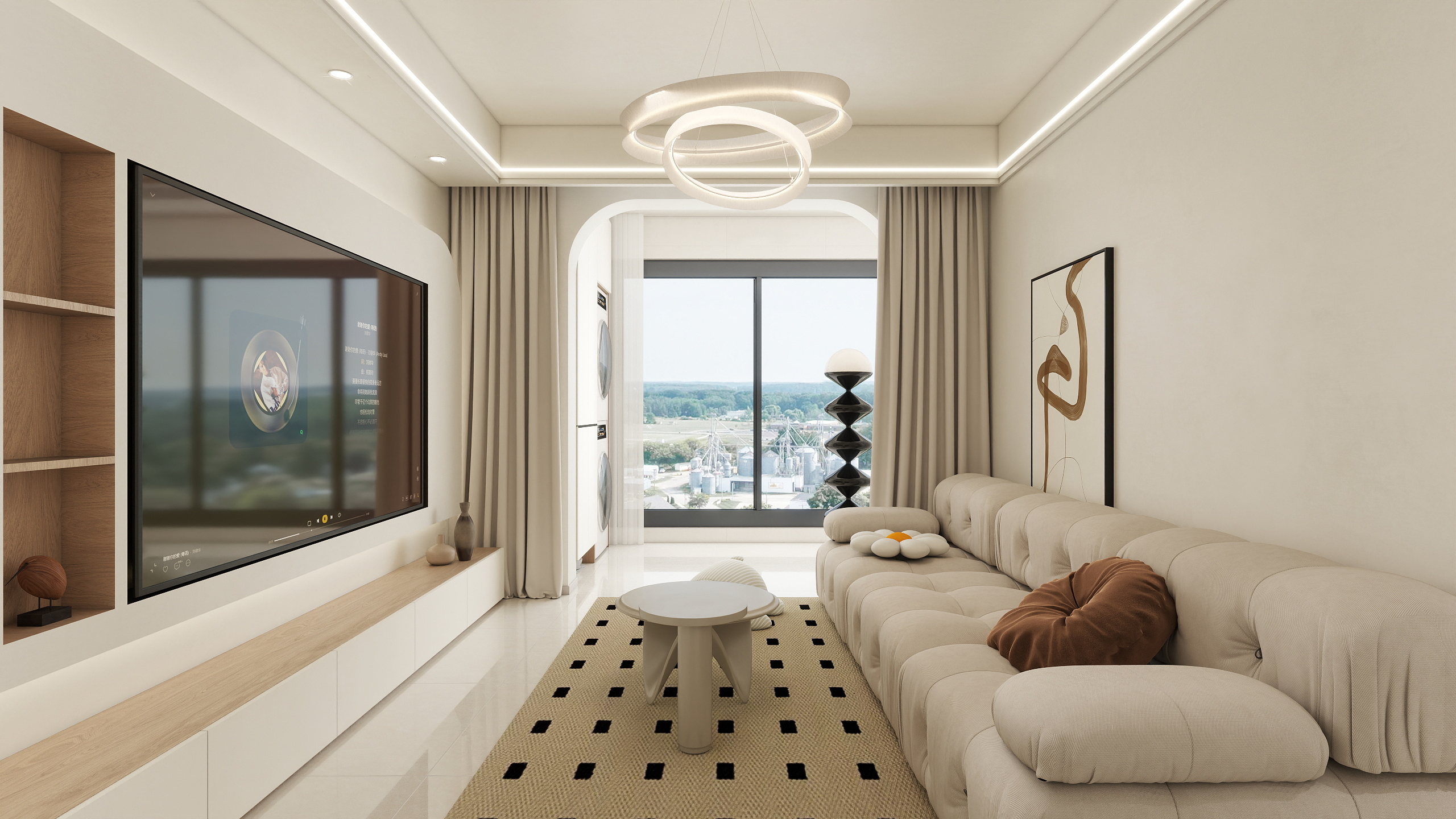 岳雯_-奶油风-装修设计方案