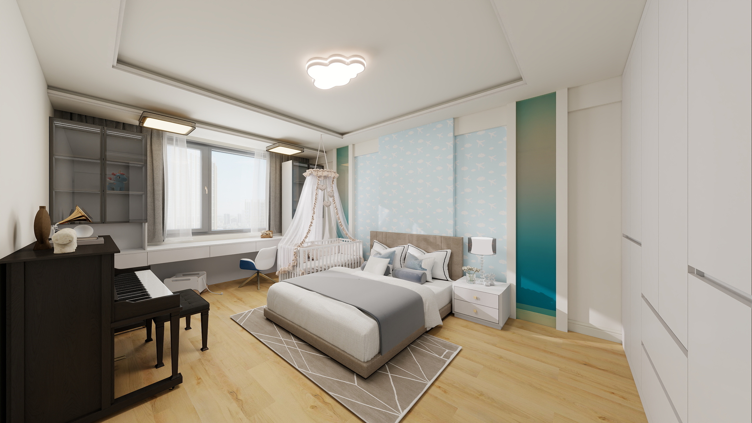 夜猫夜猫-碧海大厦91㎡2室-装修设计方案