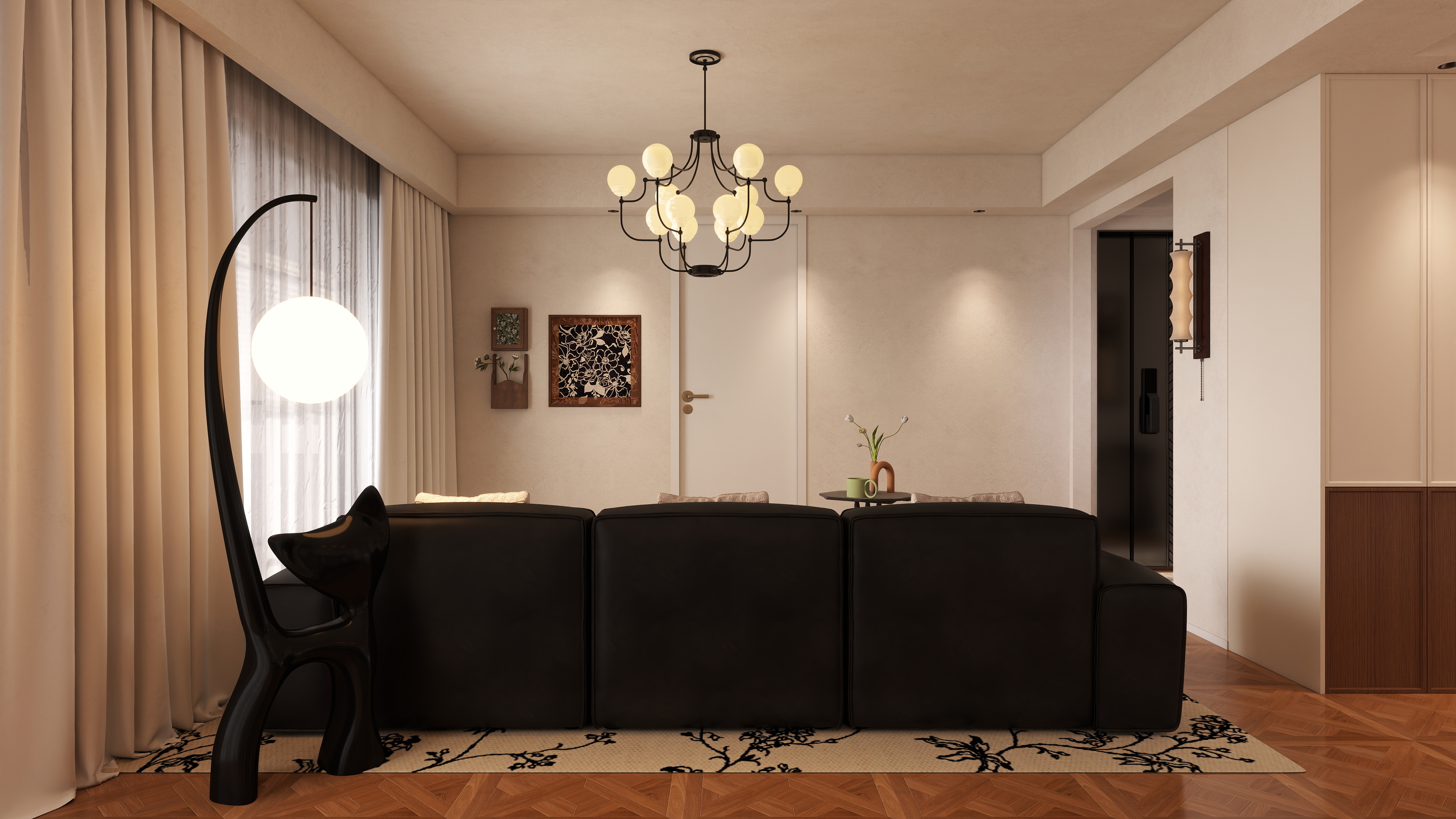 星空设计工作室Design-混搭121㎡2室装修效果图