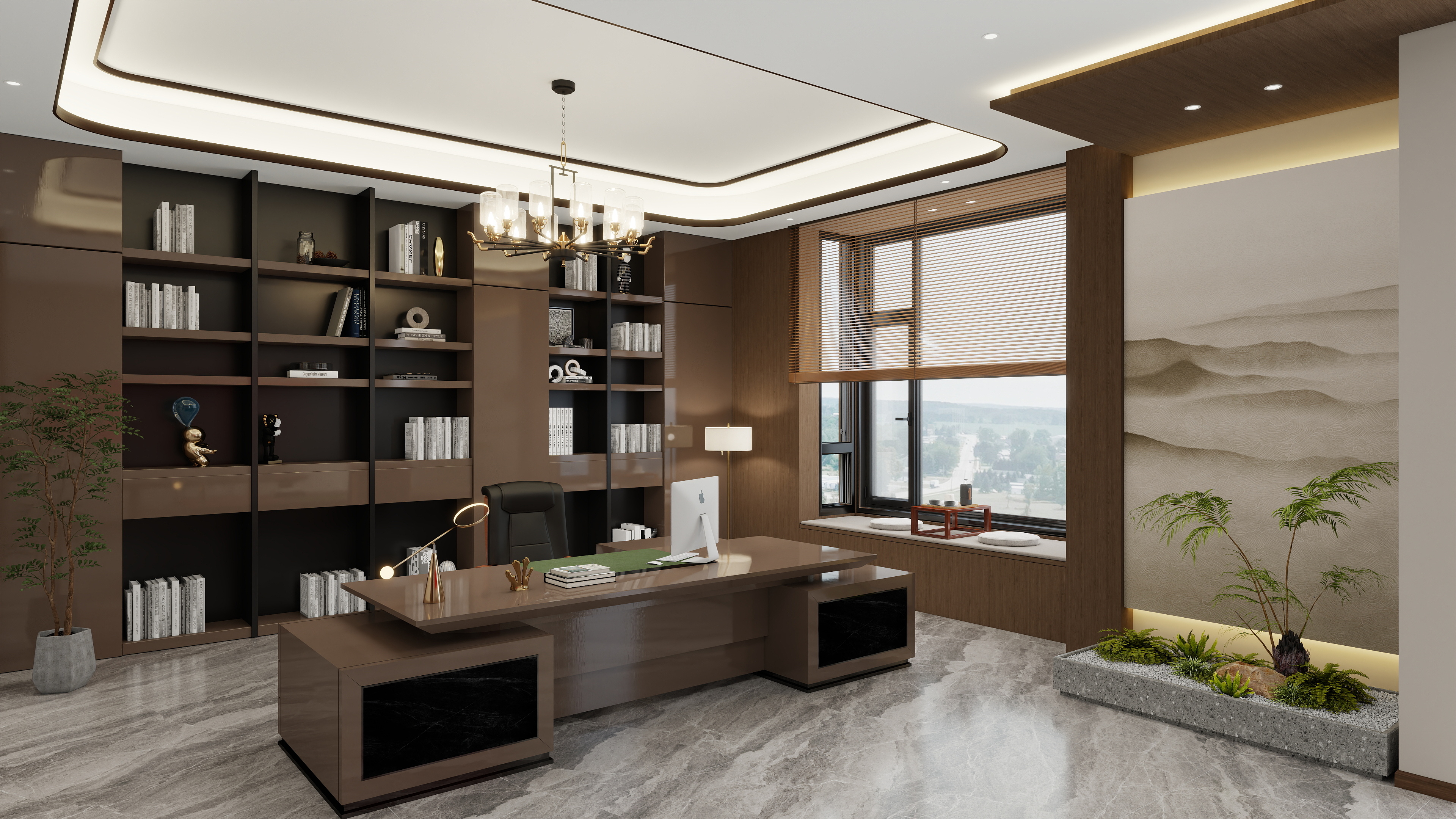 欣晟建筑装饰设计-李总 商务楼一层-装修设计方案