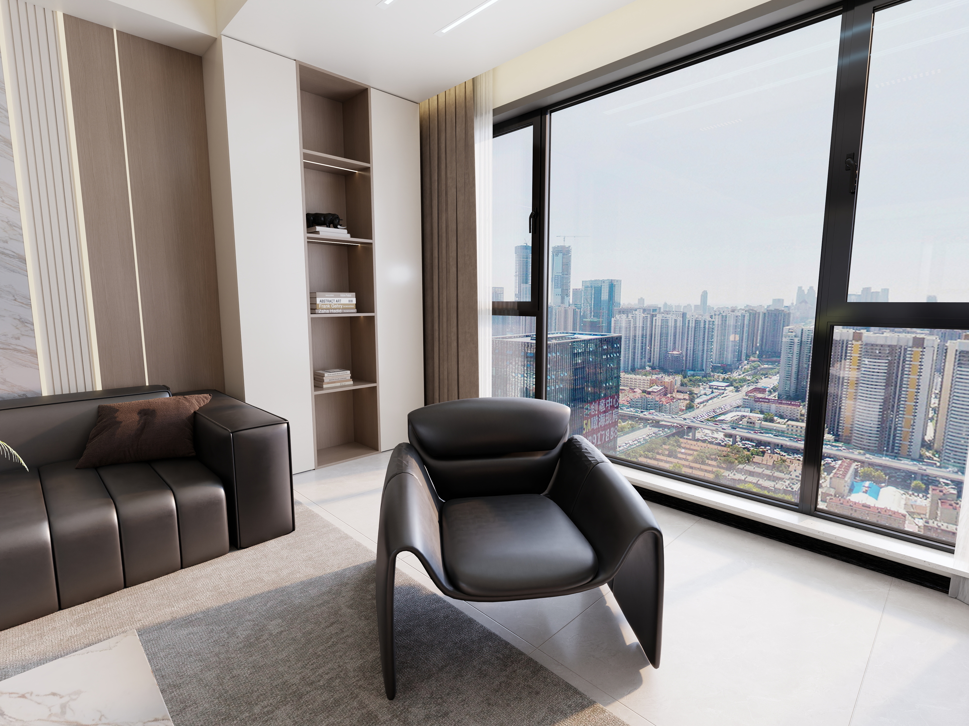 欧盛设计工作室-现代轻奢装修效果图