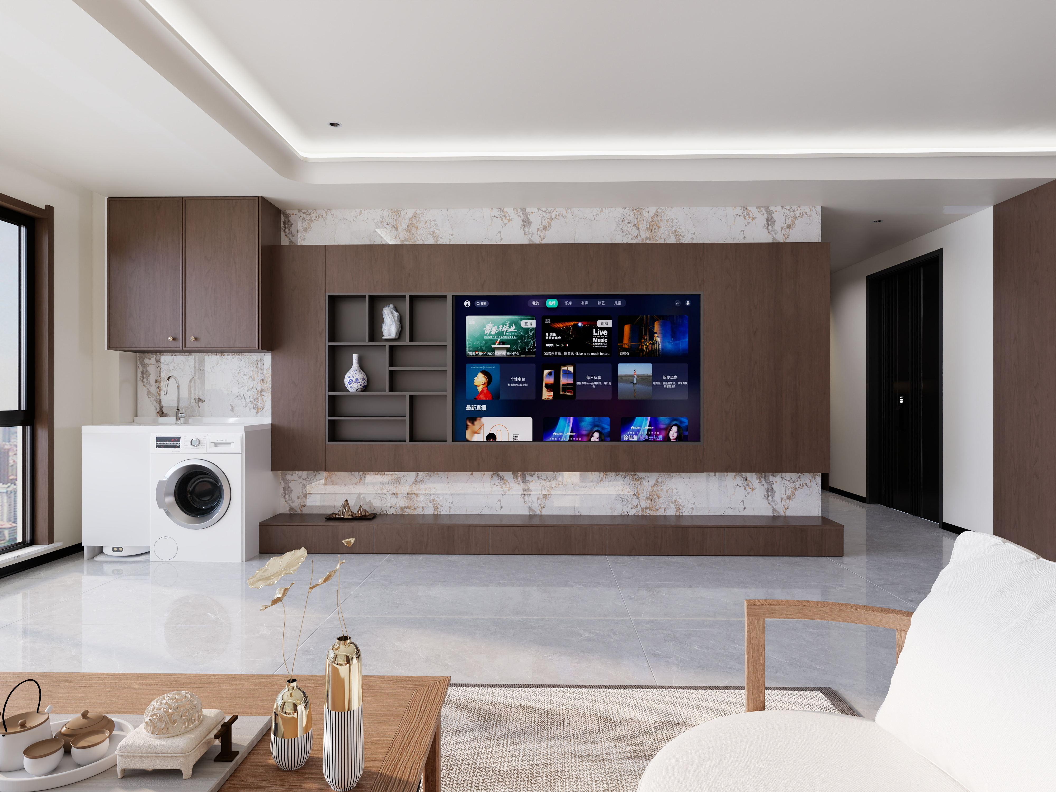 欧盛设计工作室-新中式装修效果图