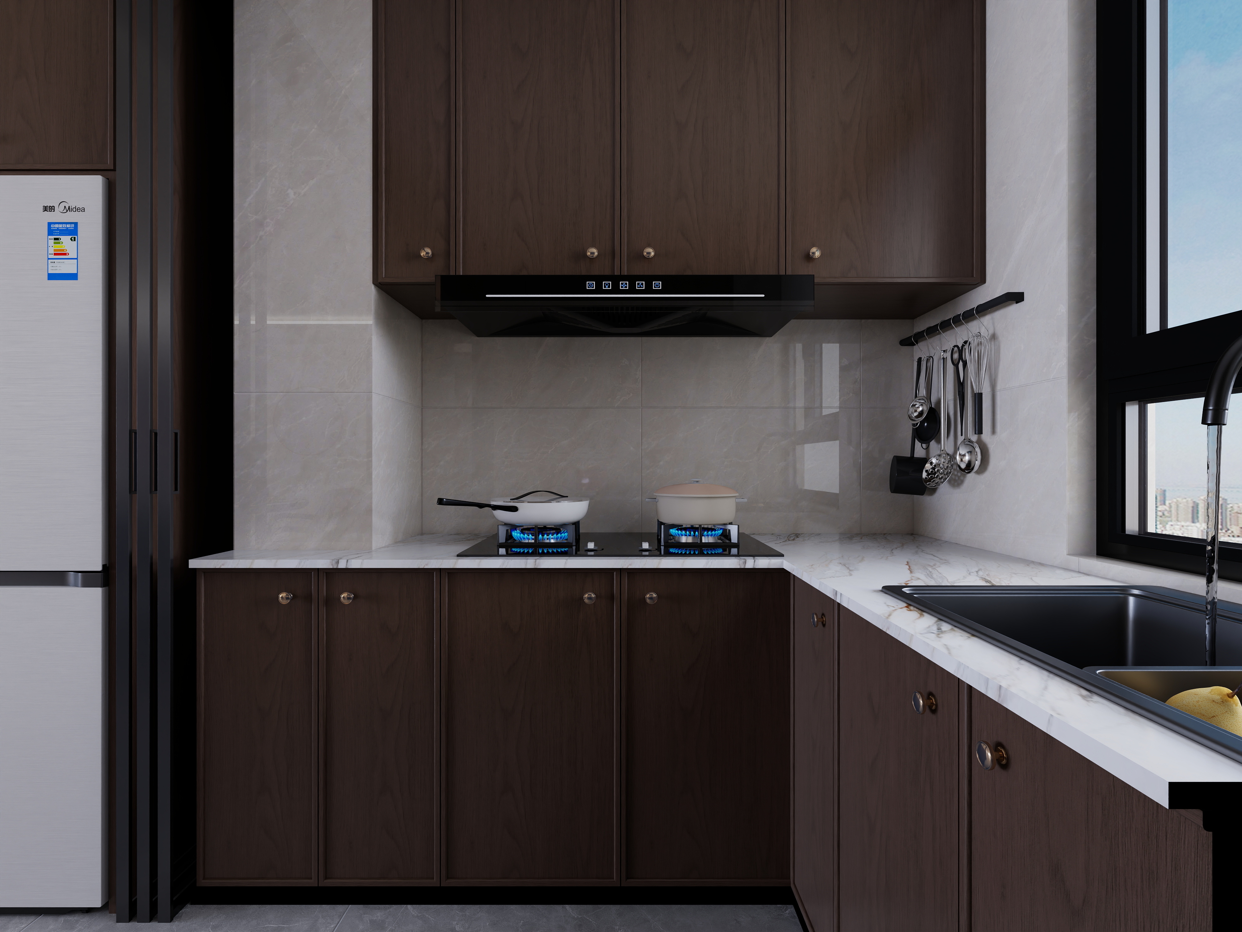 欧盛设计工作室-新中式装修效果图