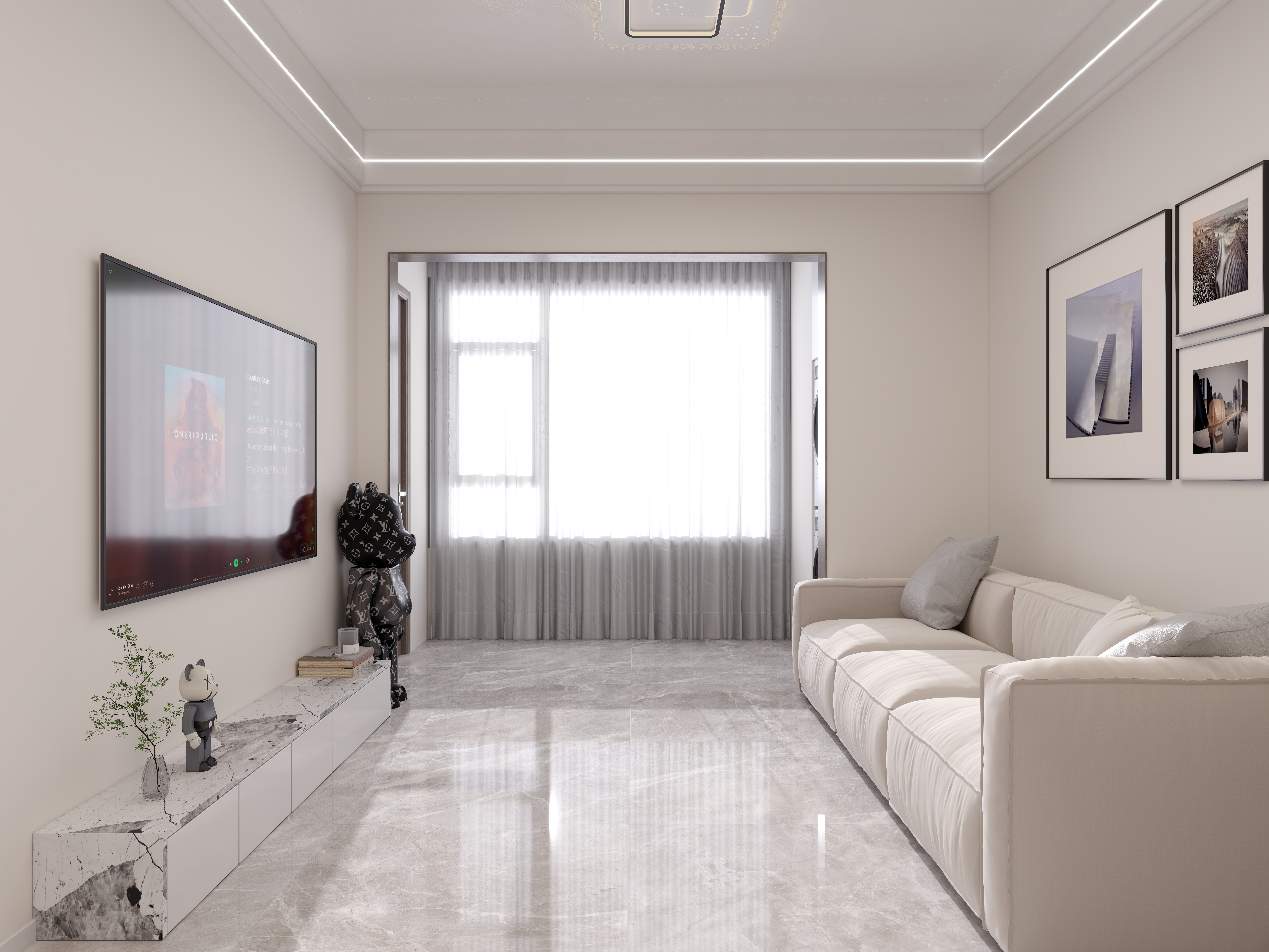 壹诺设计工作室-现代简约 装修效果图