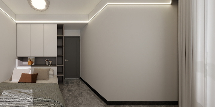 柳州华振装饰有限公司-87㎡3室-装修设计方案