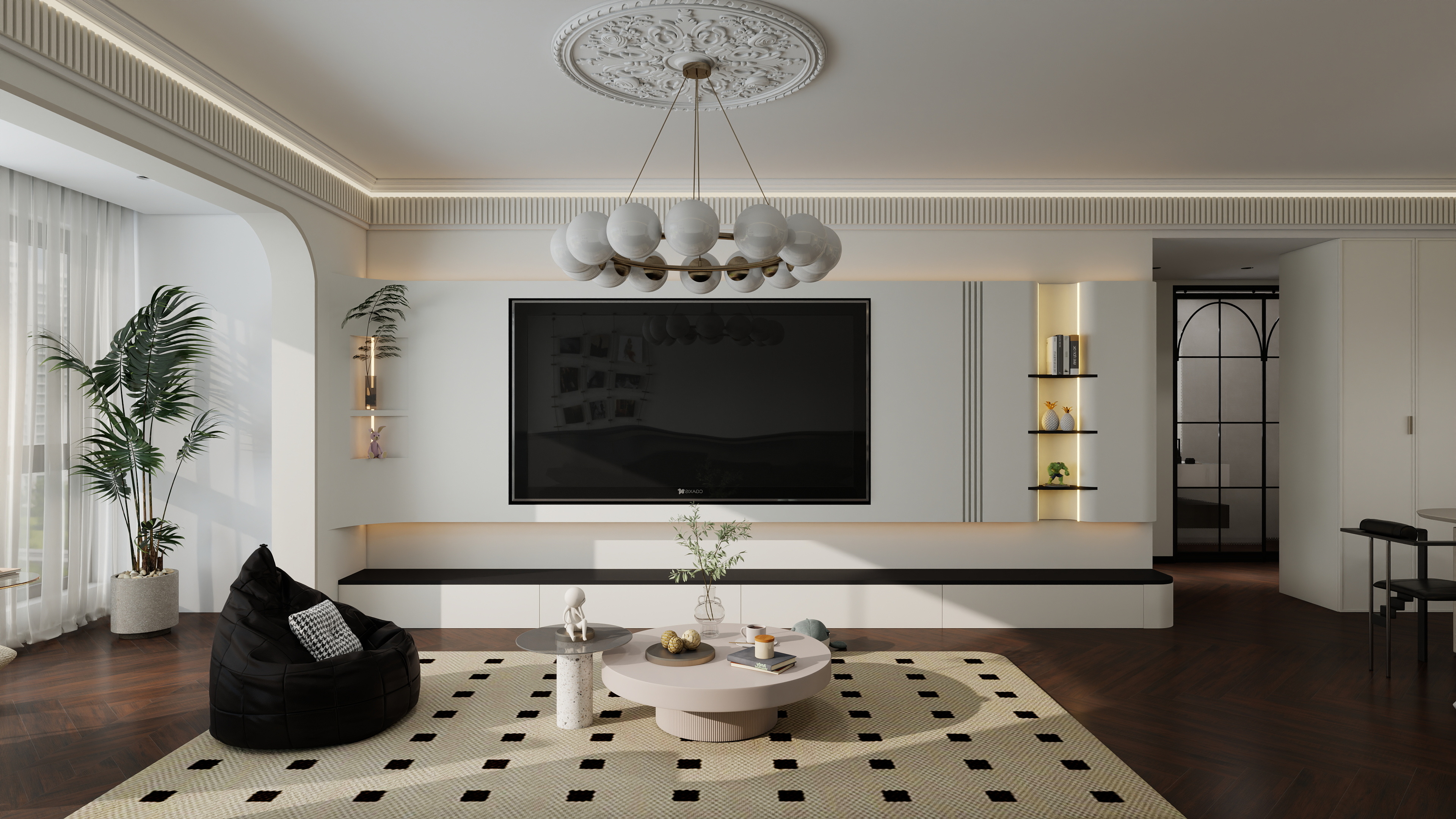 顾北南-柏贤府131平米三室-装修设计方案