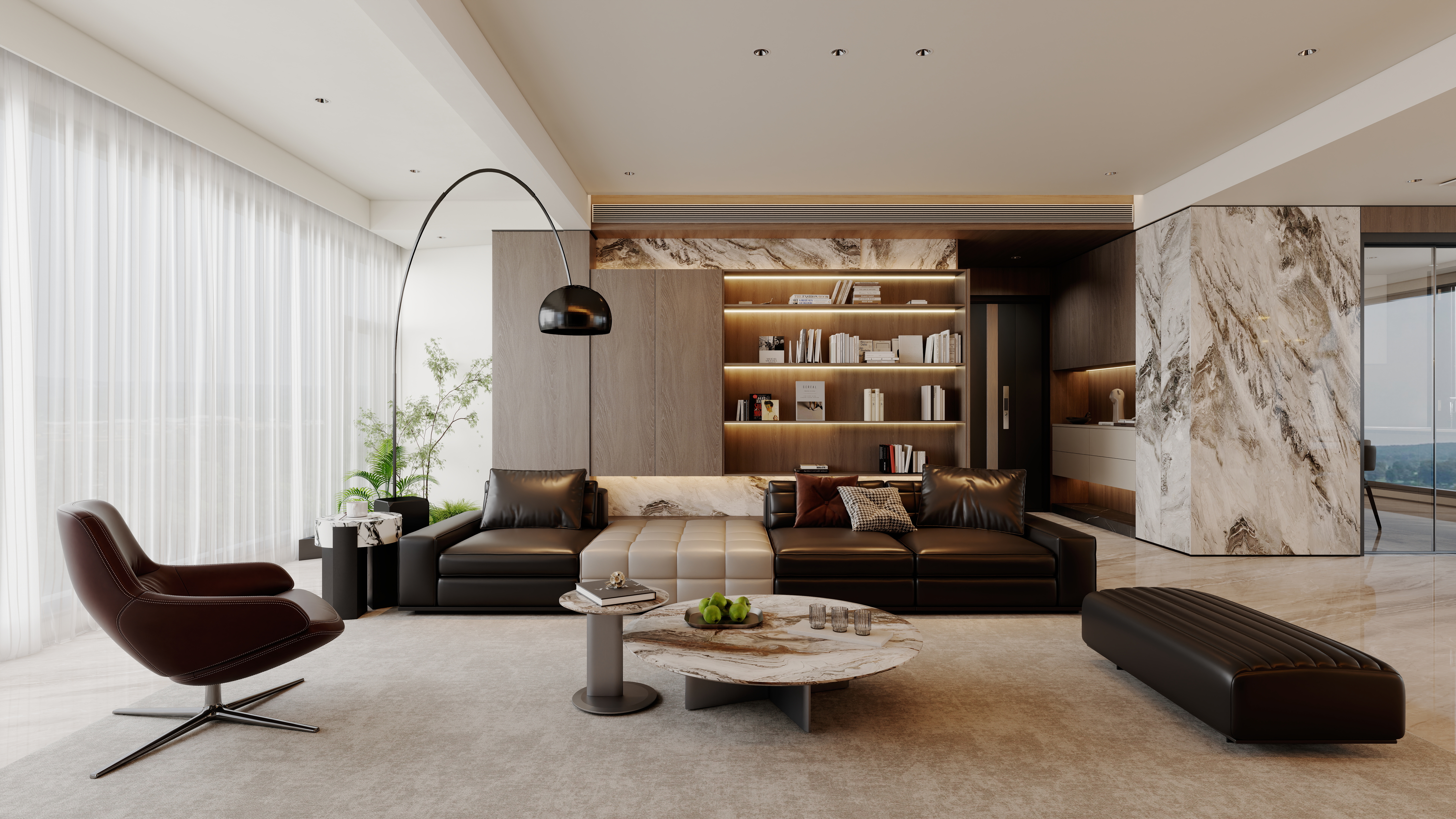 星空设计工作室500一套-意式175㎡5室 -装修设计方案