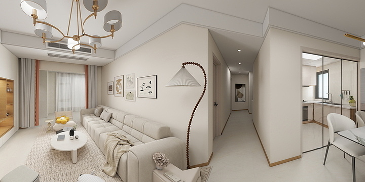 设计师陈亚丽-奶油原木-装修设计方案