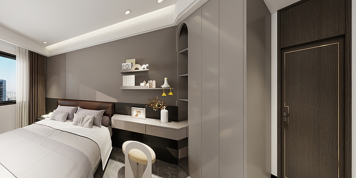 YJ設計-李总自宅-模型-装修设计方案