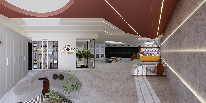 漯河市最美装饰工程有限公司-慕尼瓷砖展厅-装修设计方案