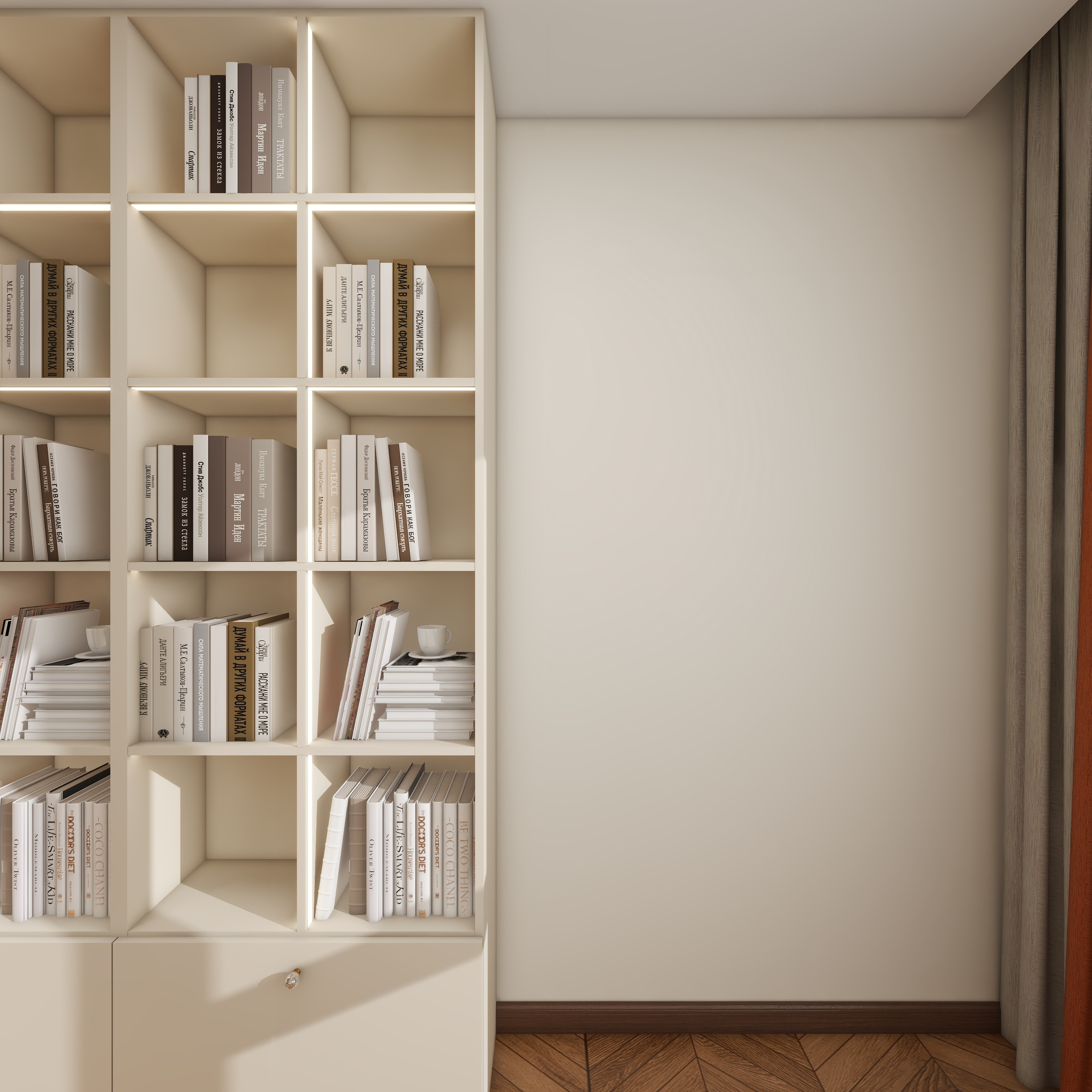 设计师言色-120平米 三室改四室 美式复古自然风一层二女儿房装修效果图第5张