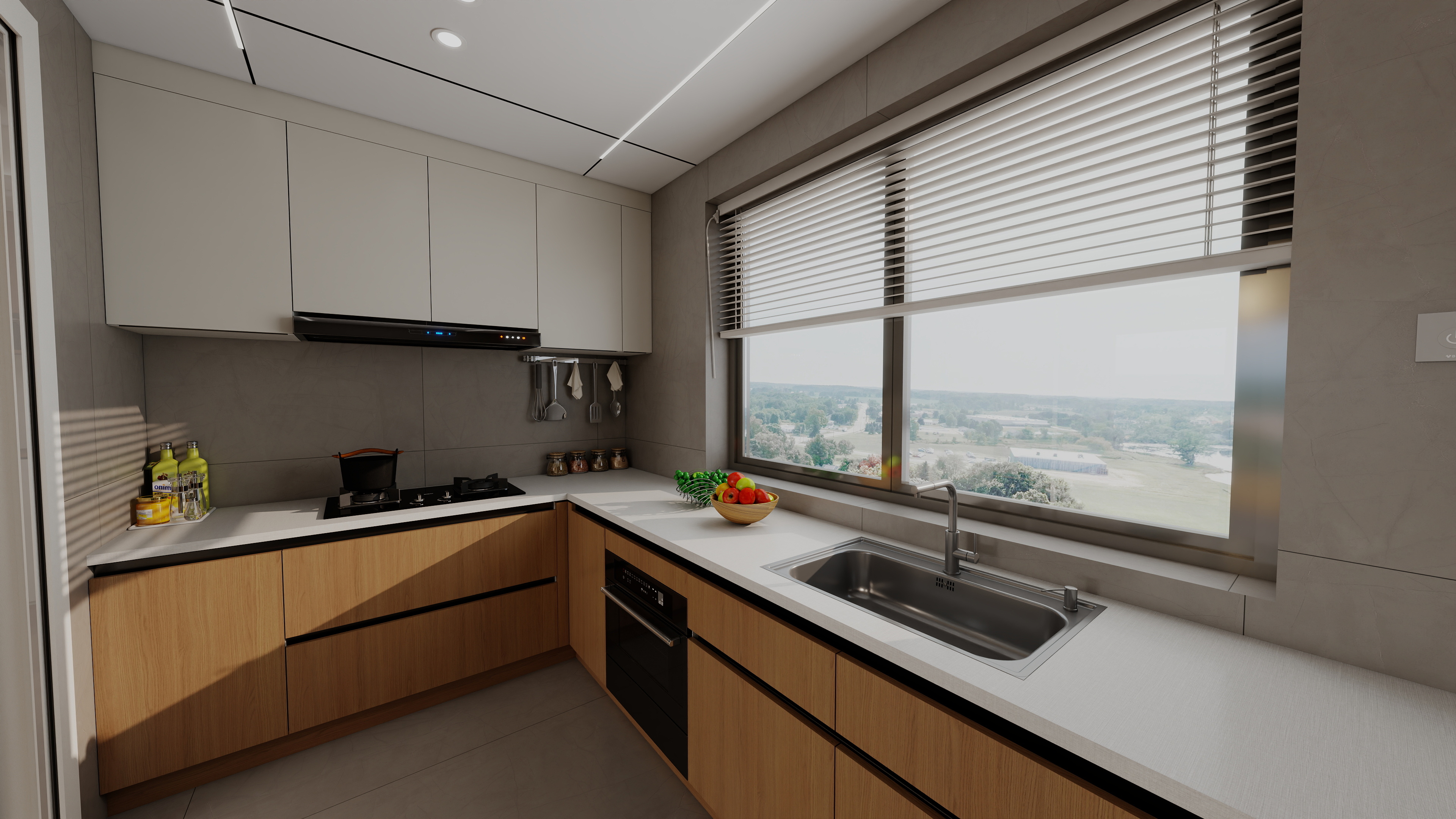 南京佰隆装饰设计有限公司-金地峯范花园150㎡4室装修效果图