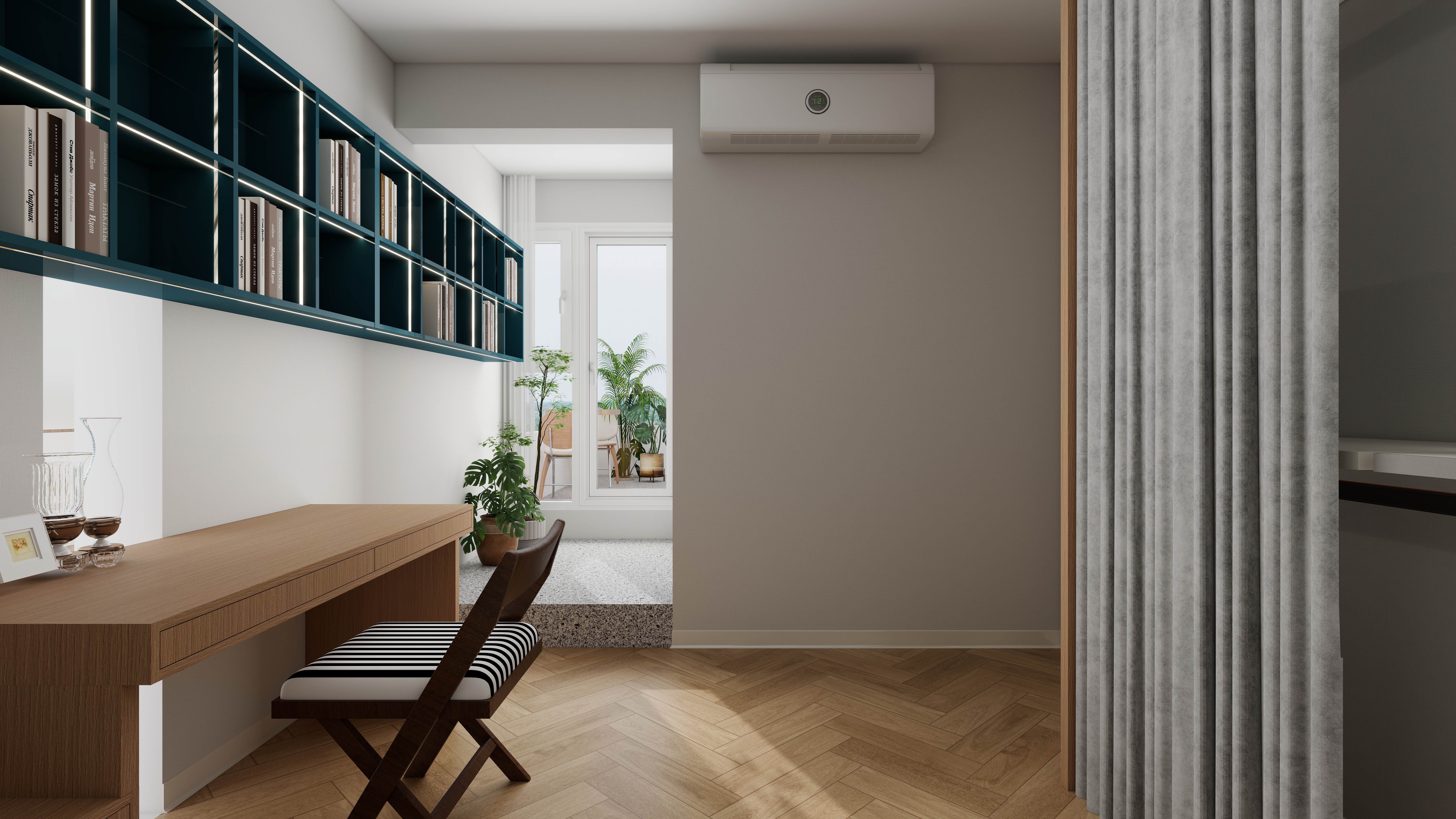 设计师言色-复古波普风混搭,67平米两室改三室舒适化改造一层儿童房2装修效果图第4张