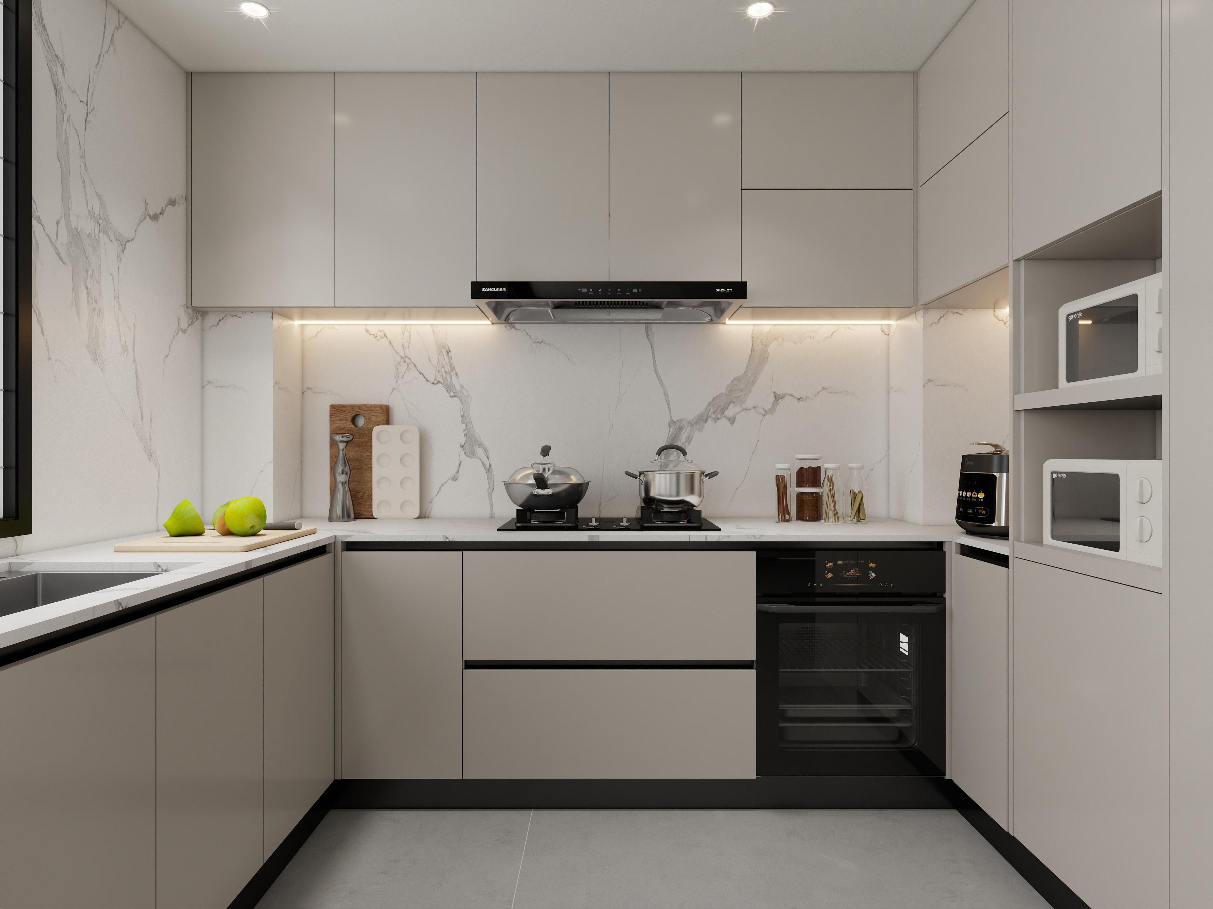 孙有权-『2025-10』8平丨现代简约厨房装修效果图