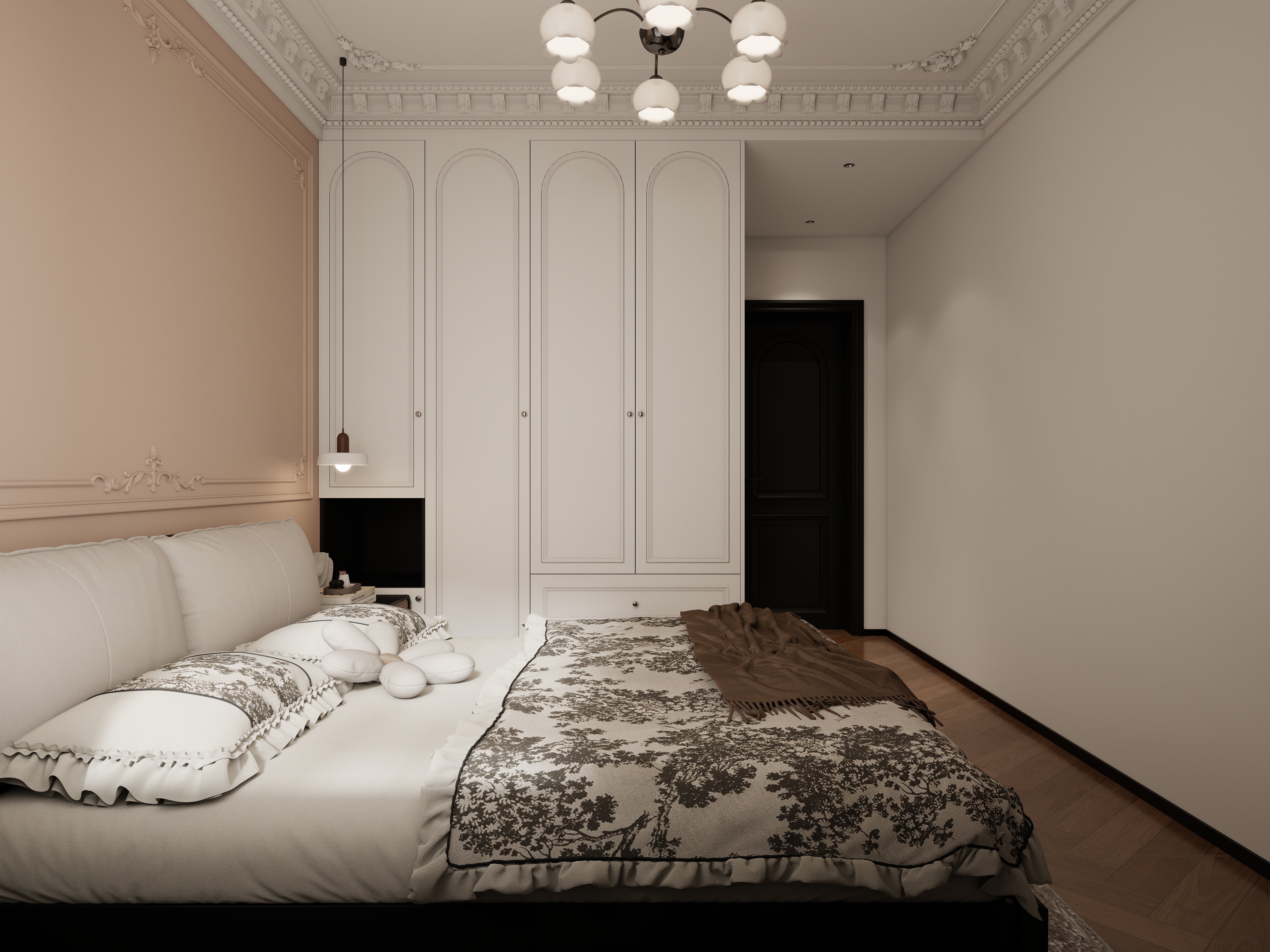 李懿轩-盛世御景院美式114㎡3室一层次卧装修效果图第1张