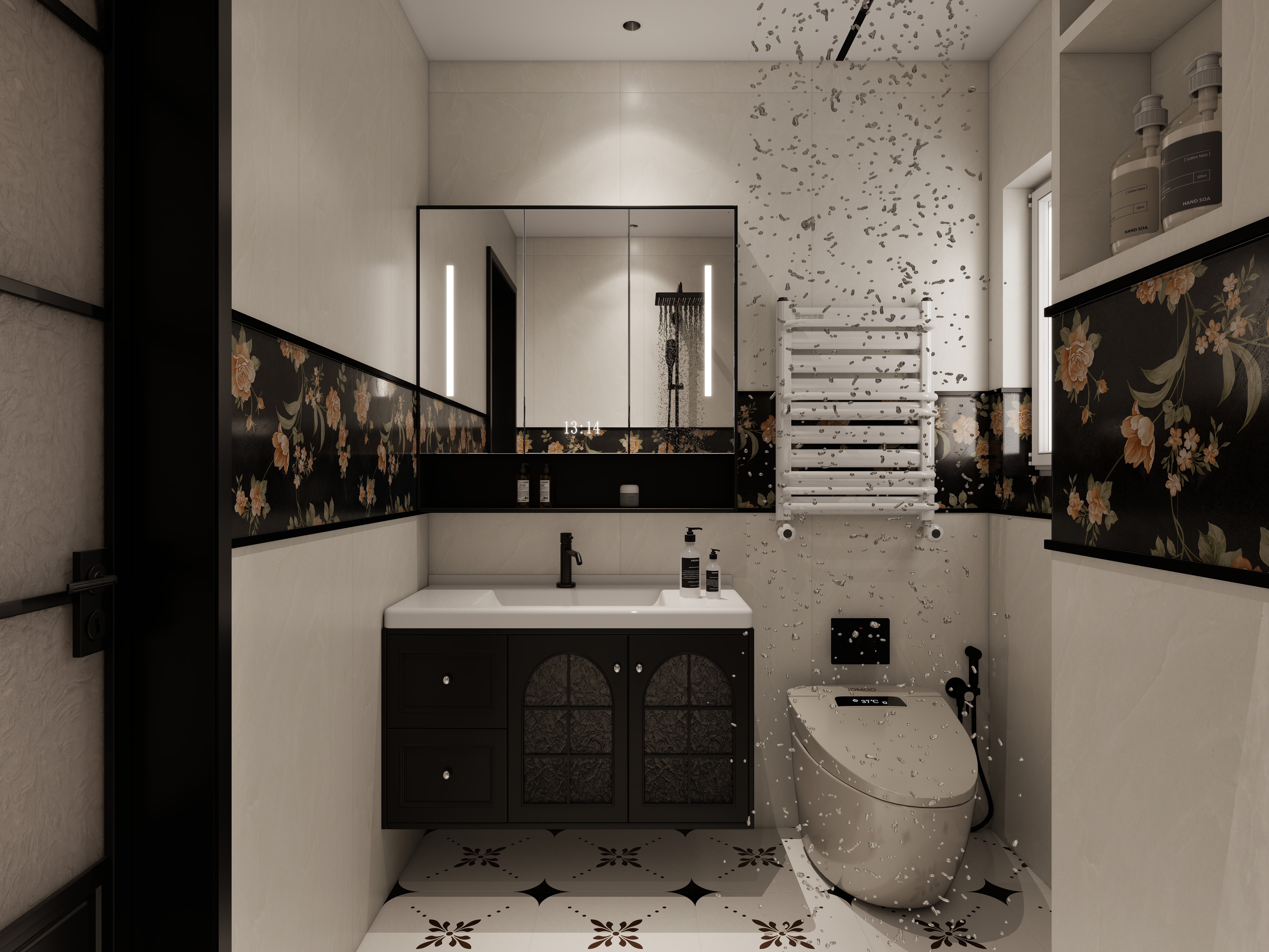 李懿轩-盛世御景院美式114㎡3室一层次卫装修效果图第1张