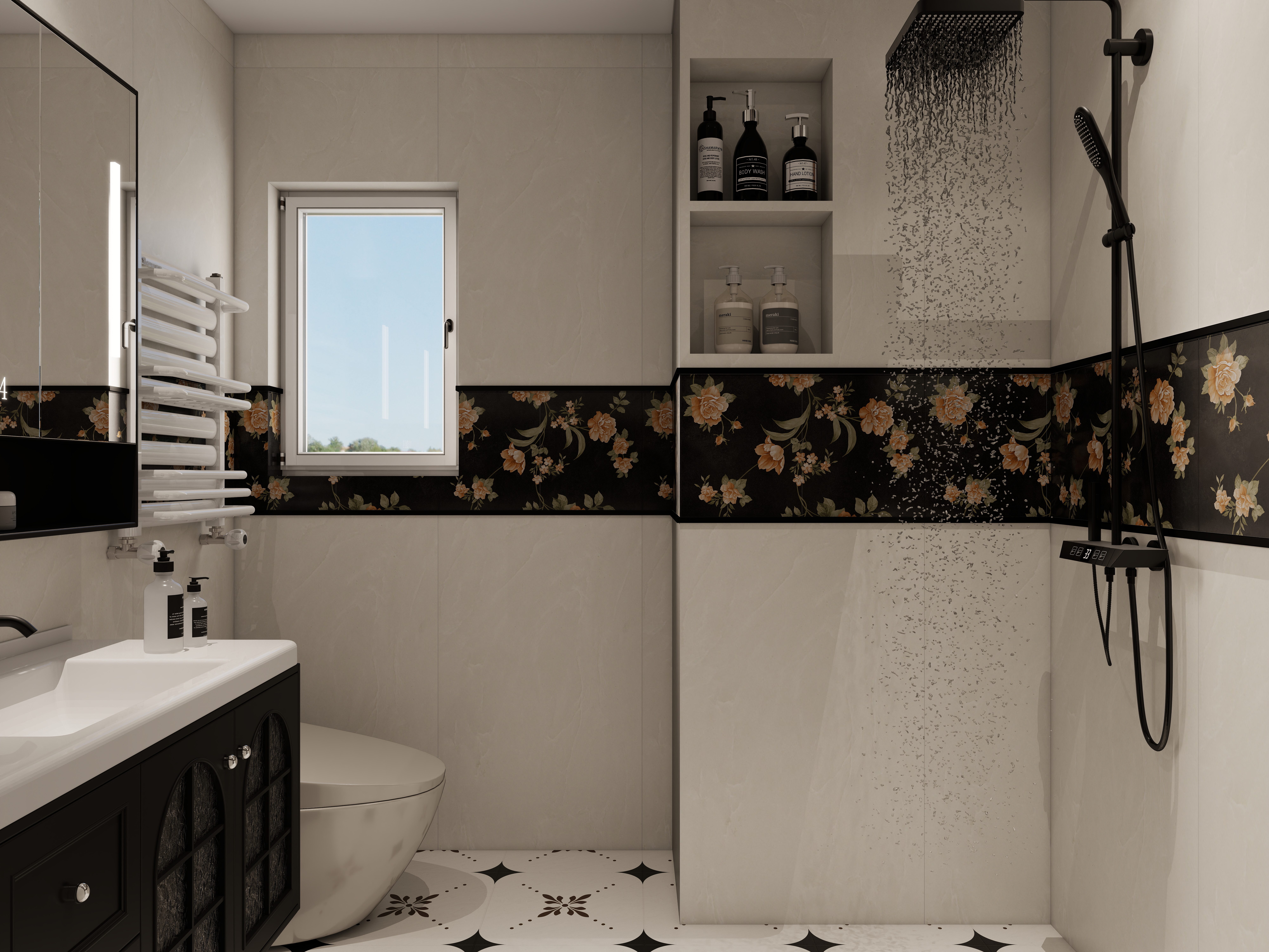 李懿轩-盛世御景院美式114㎡3室一层次卫装修效果图第2张