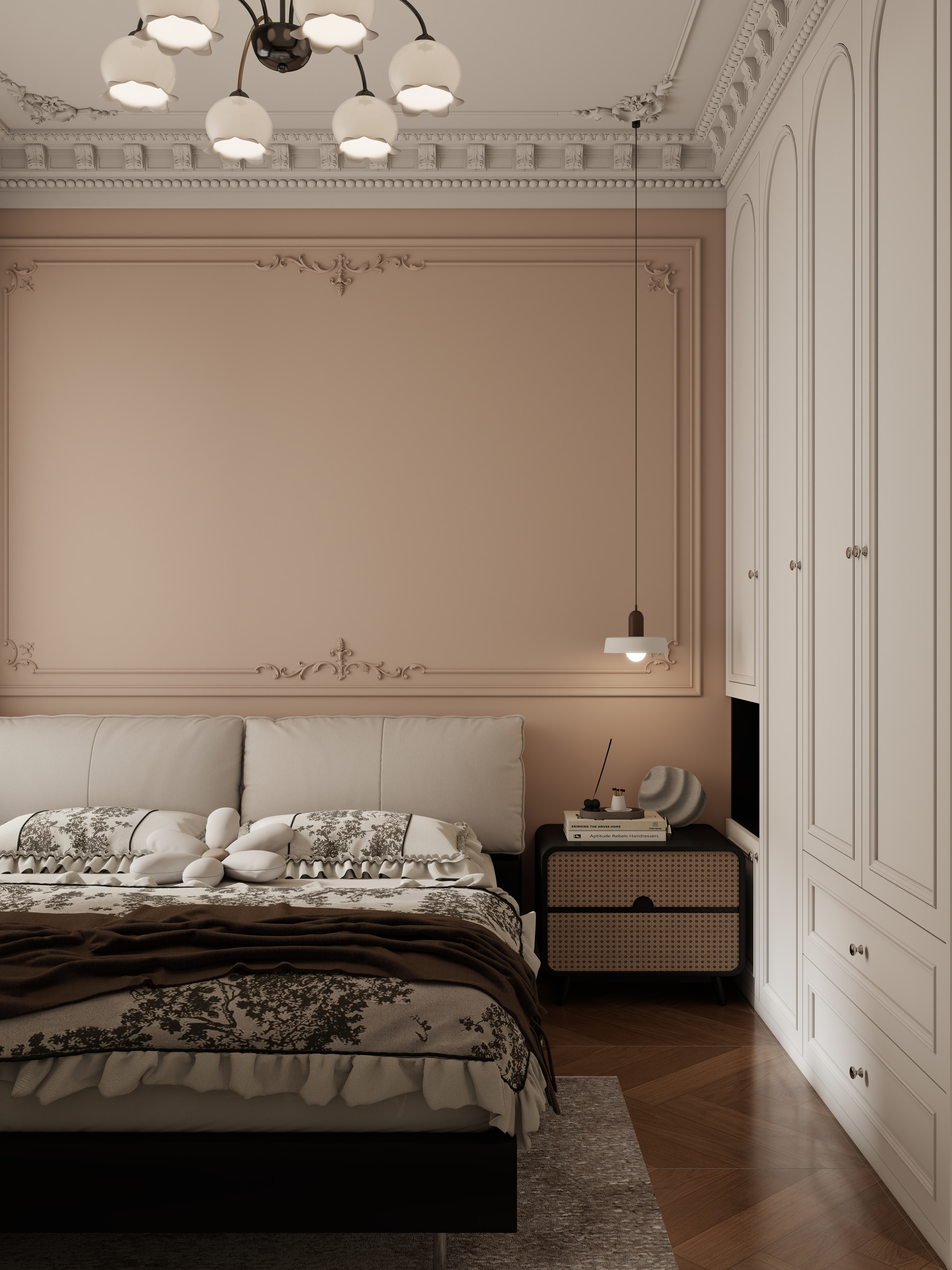 李懿轩-盛世御景院美式114㎡3室一层次卧装修效果图第2张