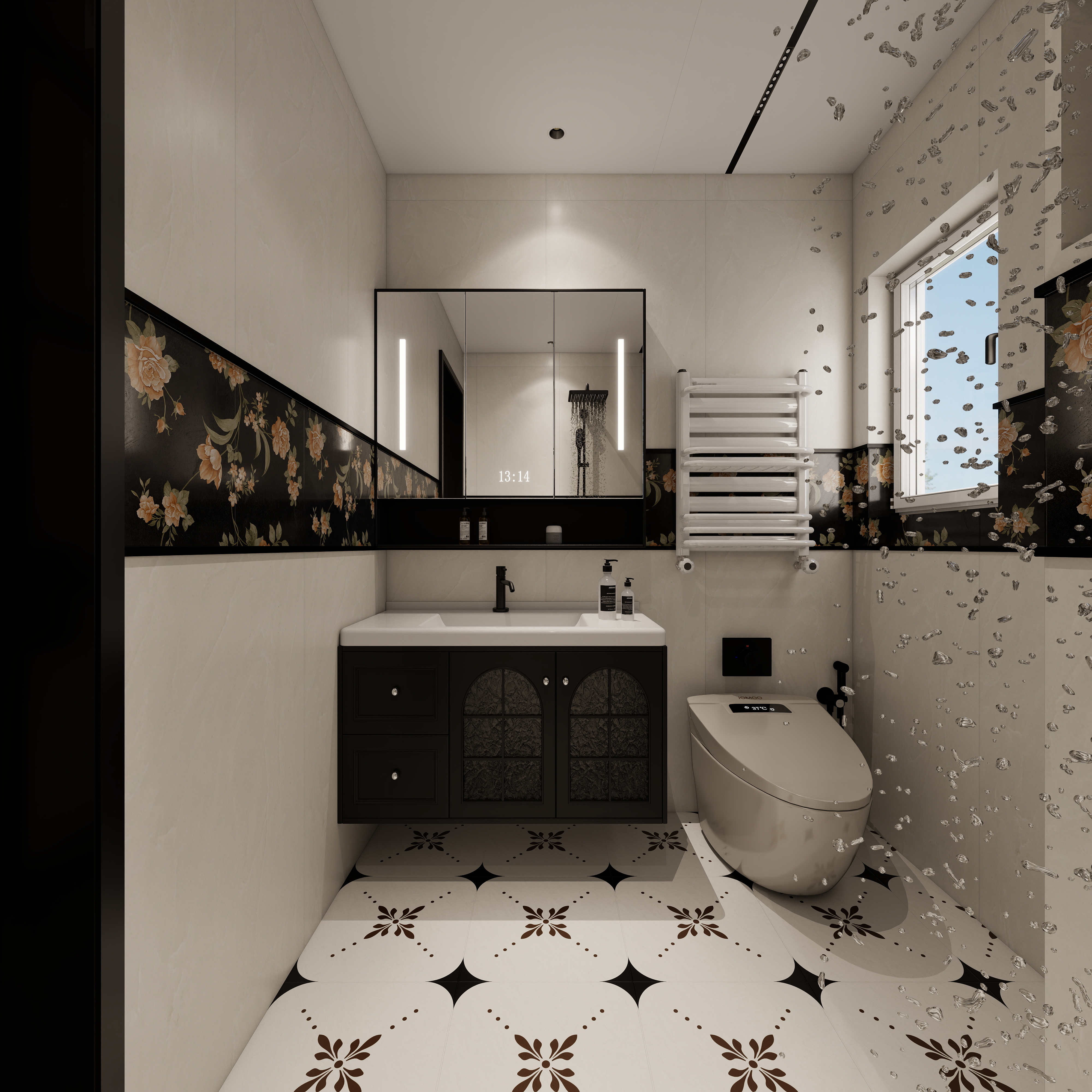 李懿轩-盛世御景院美式114㎡3室一层次卫装修效果图第3张