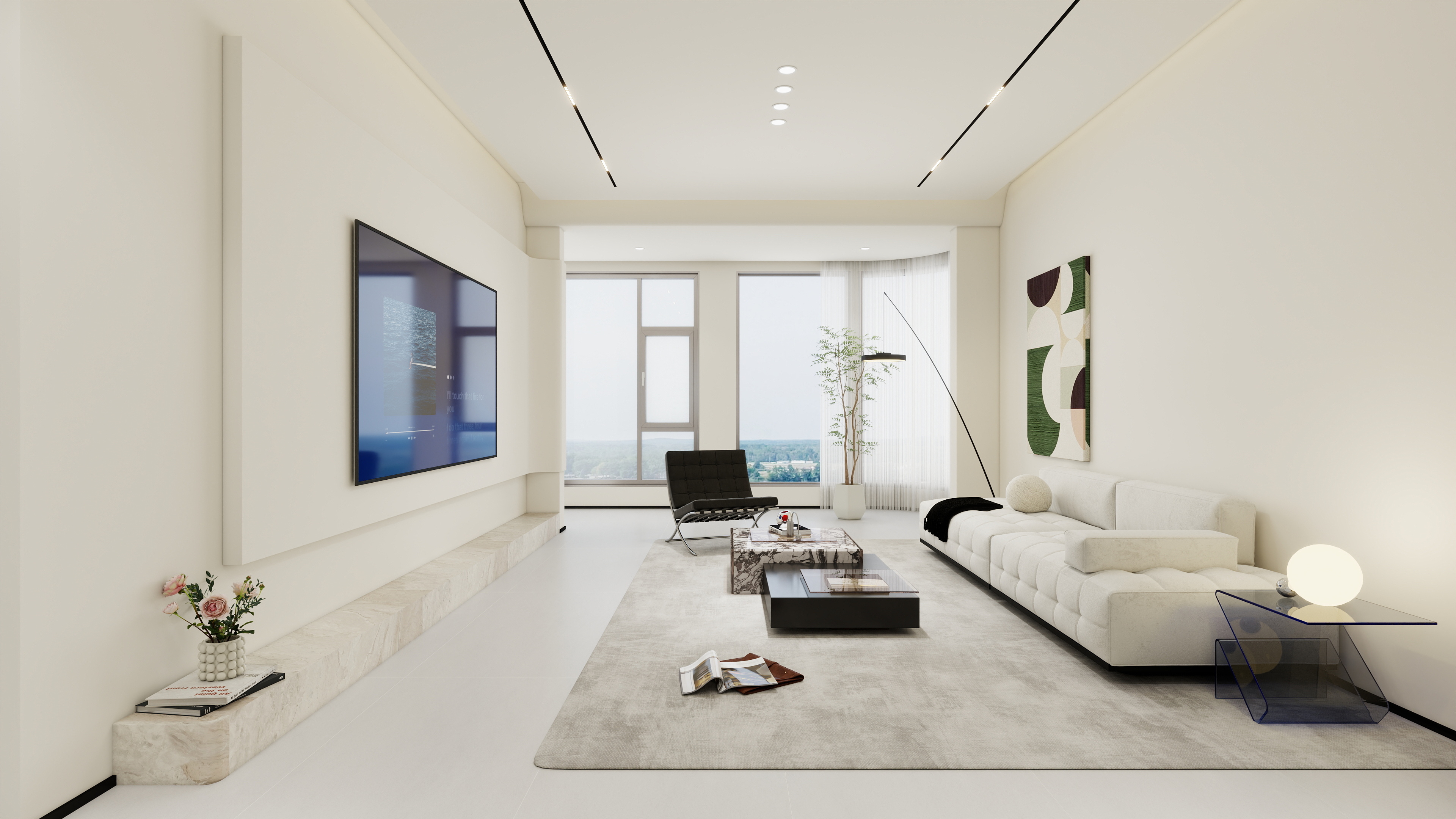 星空工作室Design-现代简约142㎡3室装修效果图