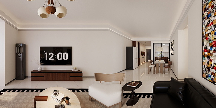 青树设计-元光名苑-1602-KU-装修设计方案