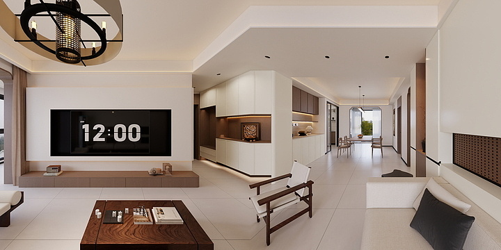 青树设计-建业府7-1204-宋式美学-装修设计方案