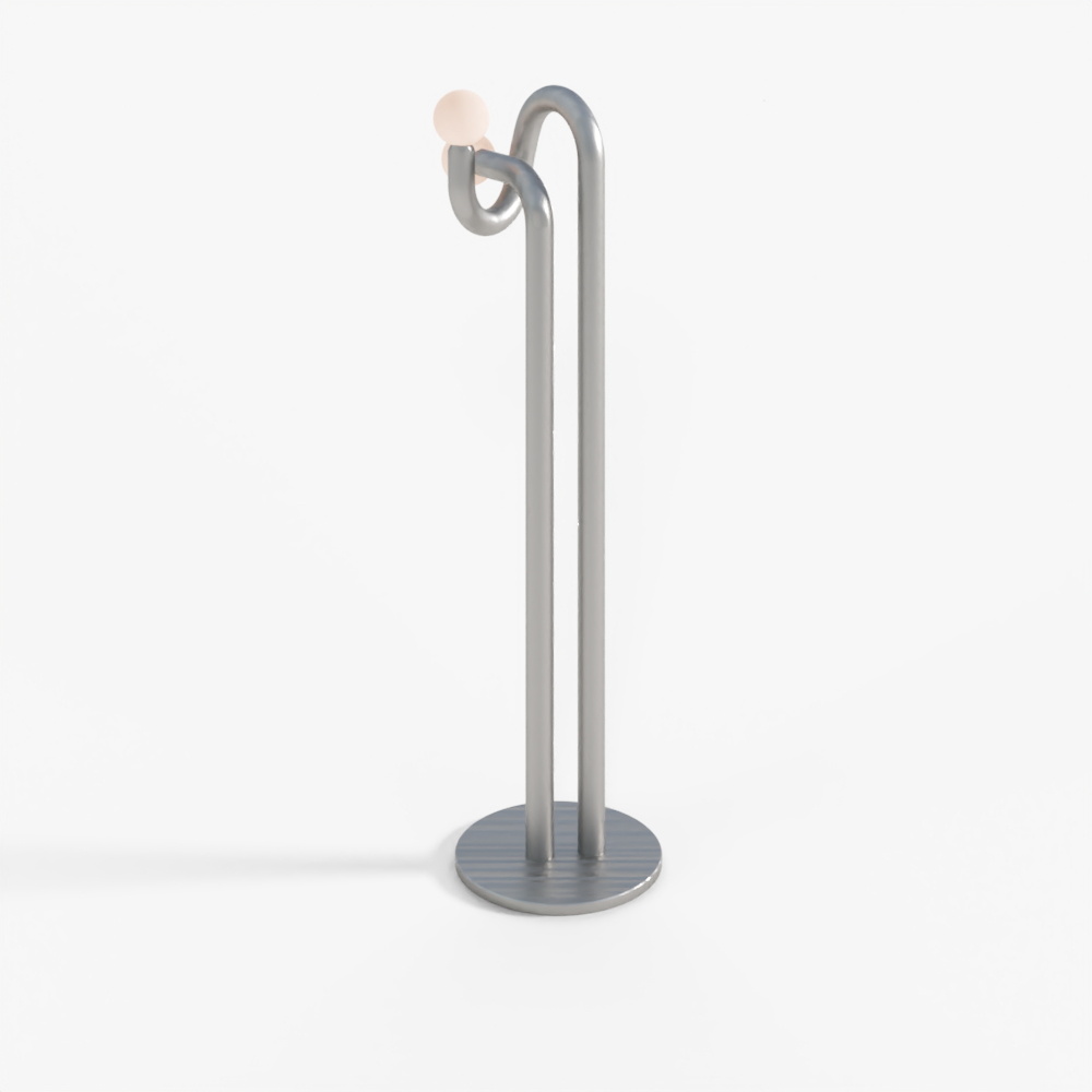 意式现代落地灯3D模型