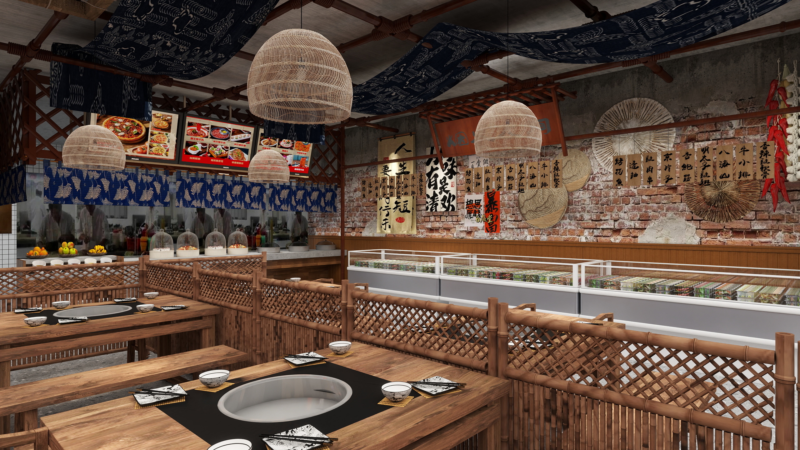 CUIccc-崔阿婆自助火锅-山西太原店-装修设计方案